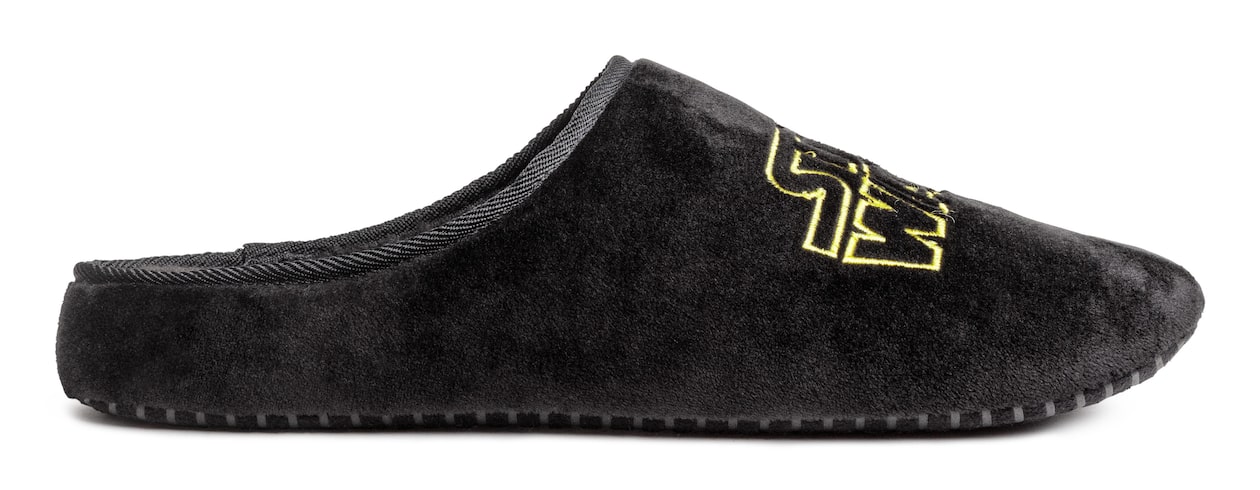 Fan Merchandise Cadeau Star Wars Slippers Mens Volwassenen Comic Slip-on Black House Shoes 41-42 EU Officiële Star Wars Merchandise
