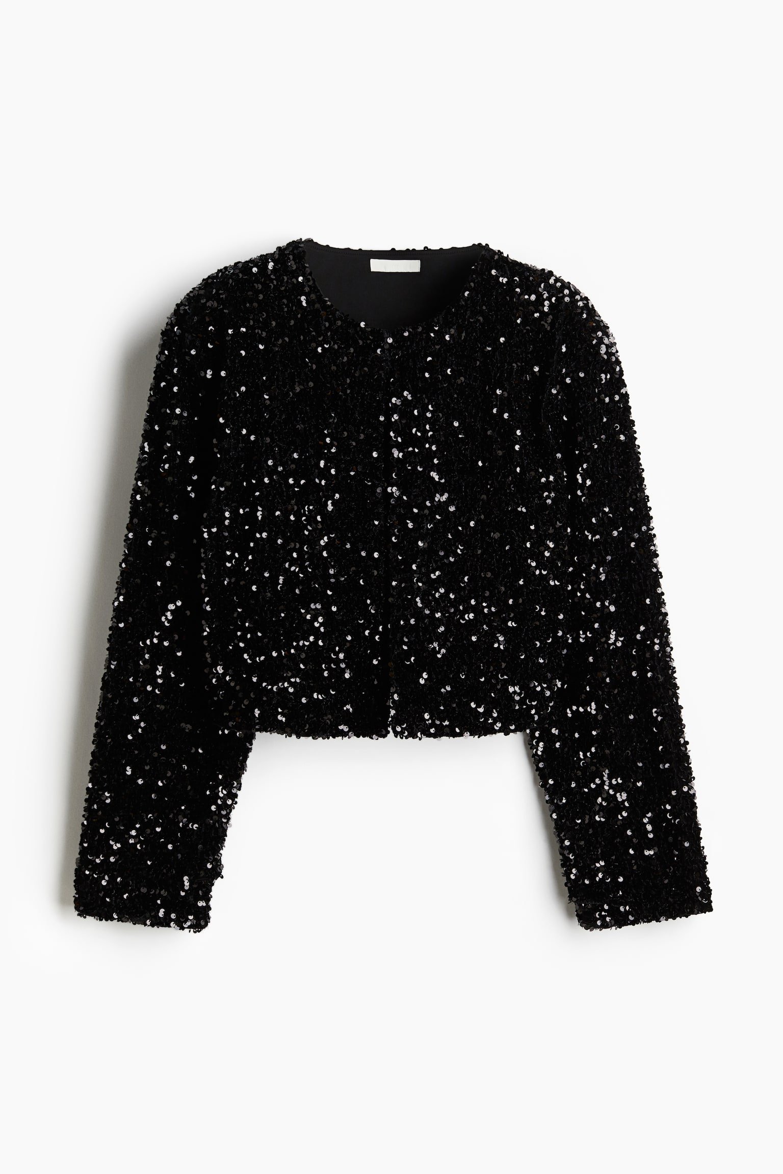 Sequined jacket - Black - 2