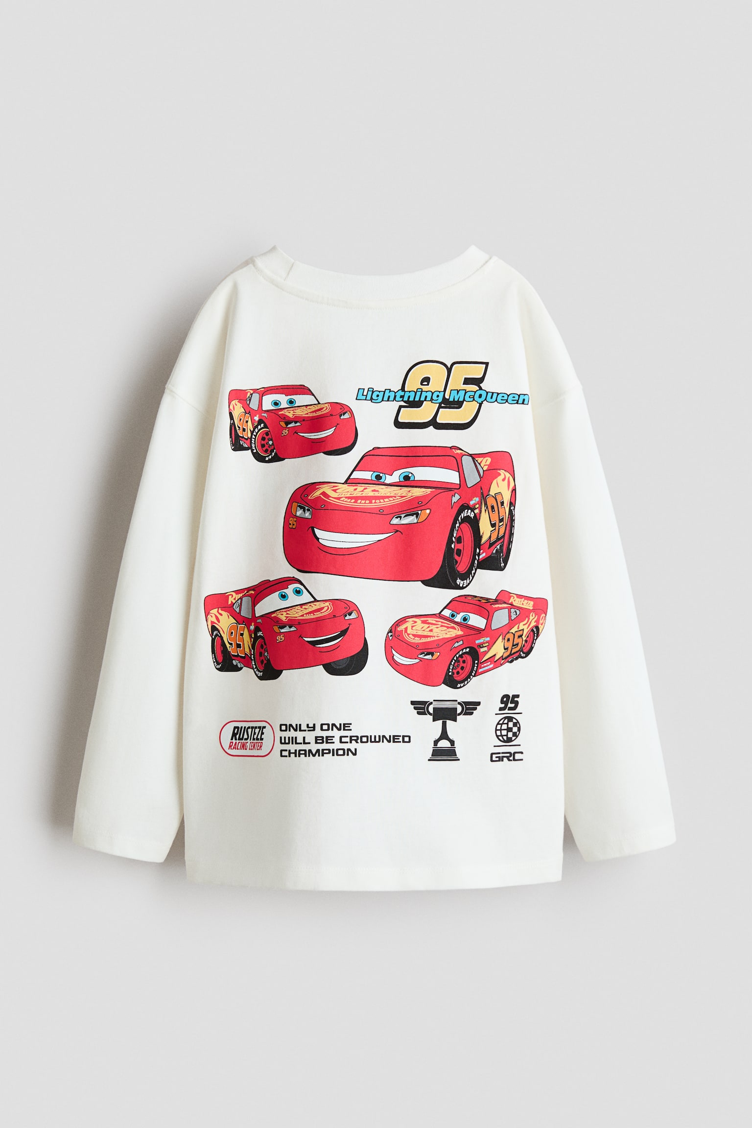 T-shirt imprimé avec manches longues - Blanc/Cars - 2