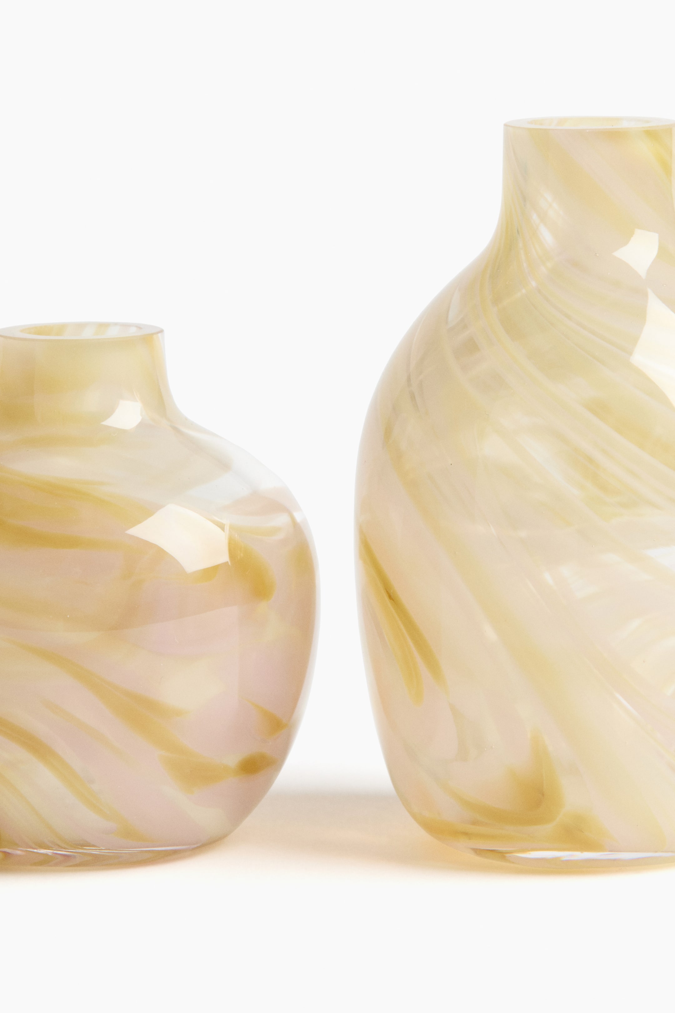 Lot de 2 mini vases en verre