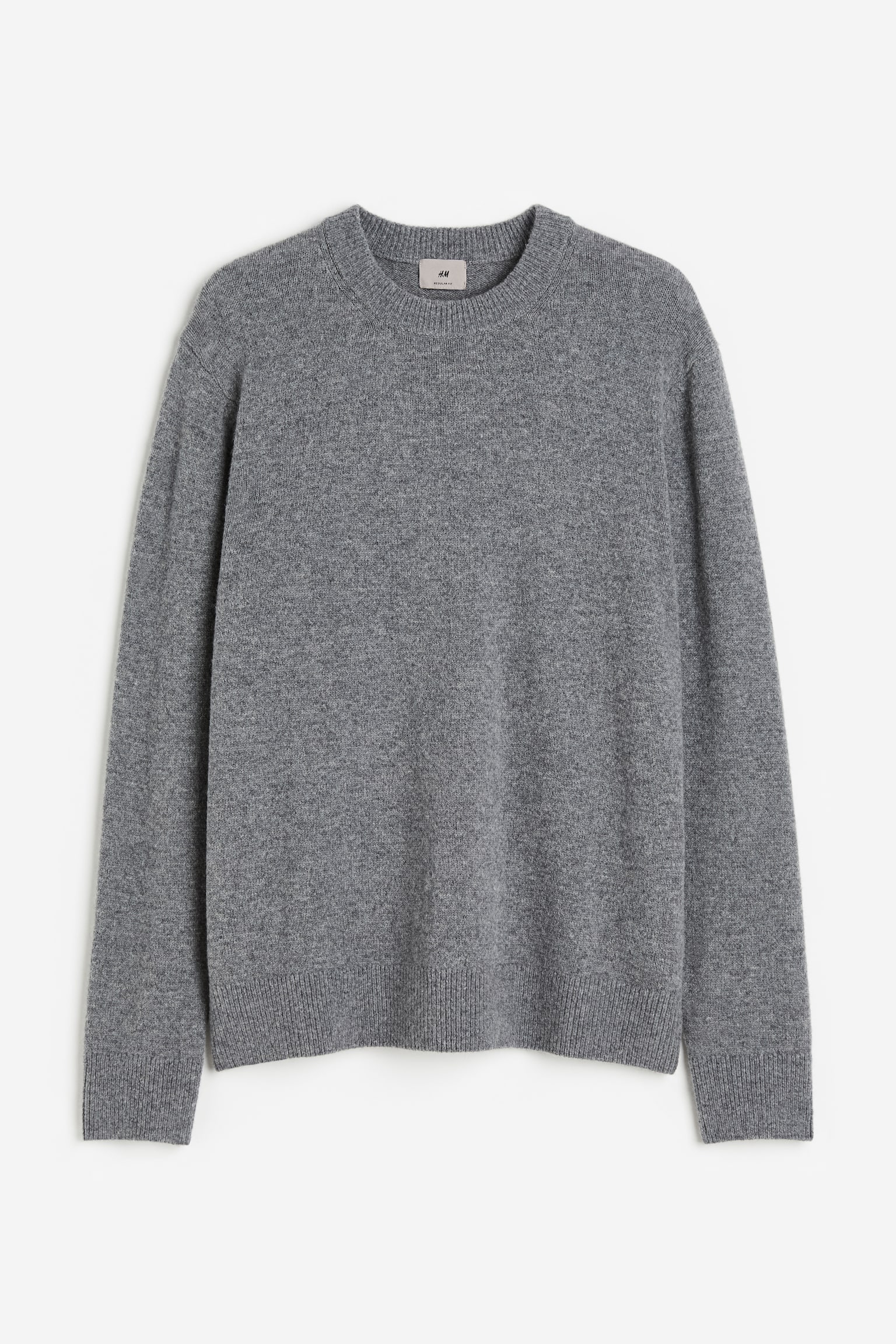 Regular Fit Wool Sweater - Dark grey/Dark blue/Dark beige/Dark brown - 1