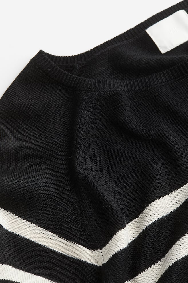 Pullover in maglia fine - Nero/righe/Grigio/Blu navy/Crema/nero righe/Nero - 5