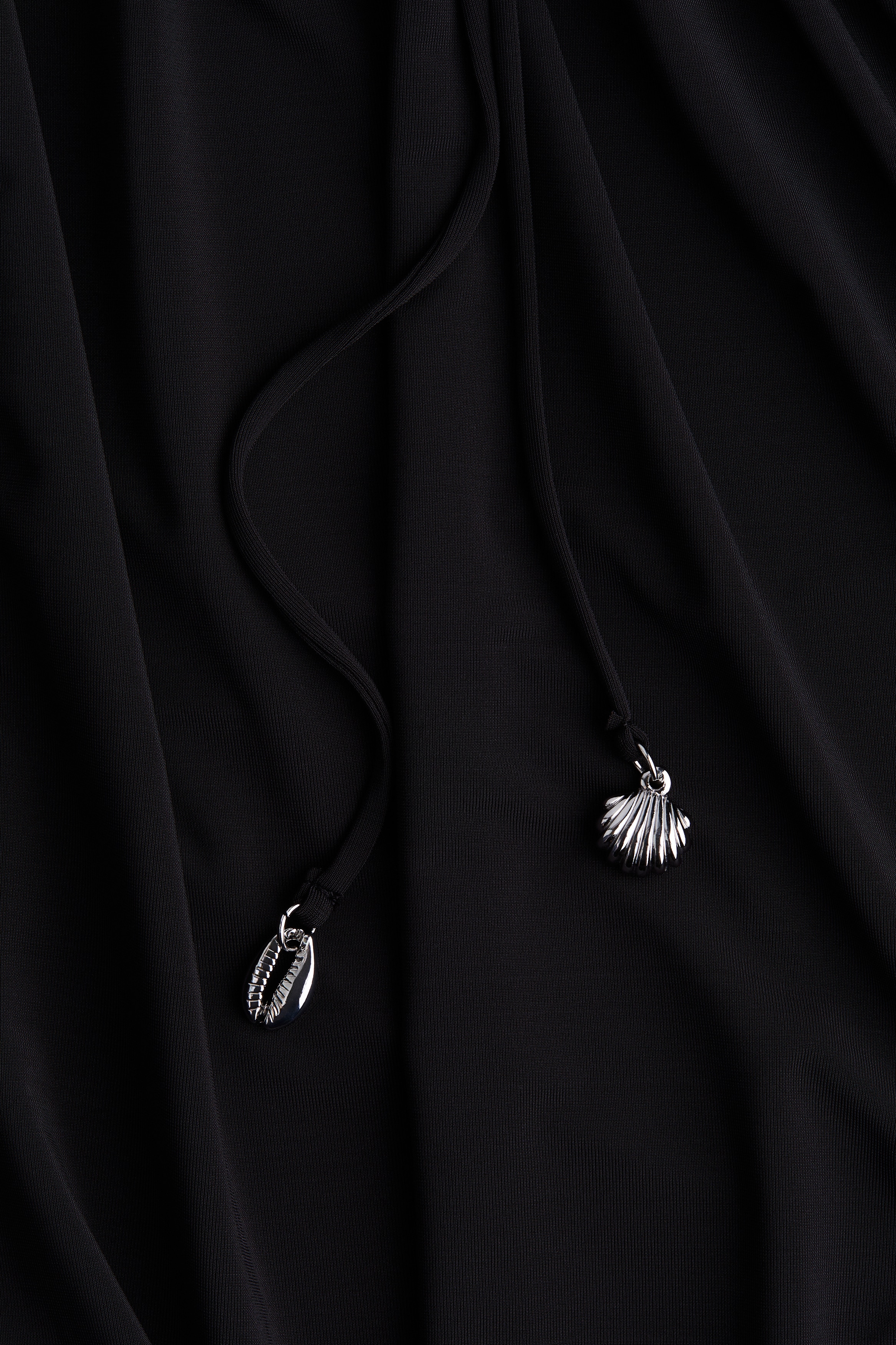 Draped drawstring dress