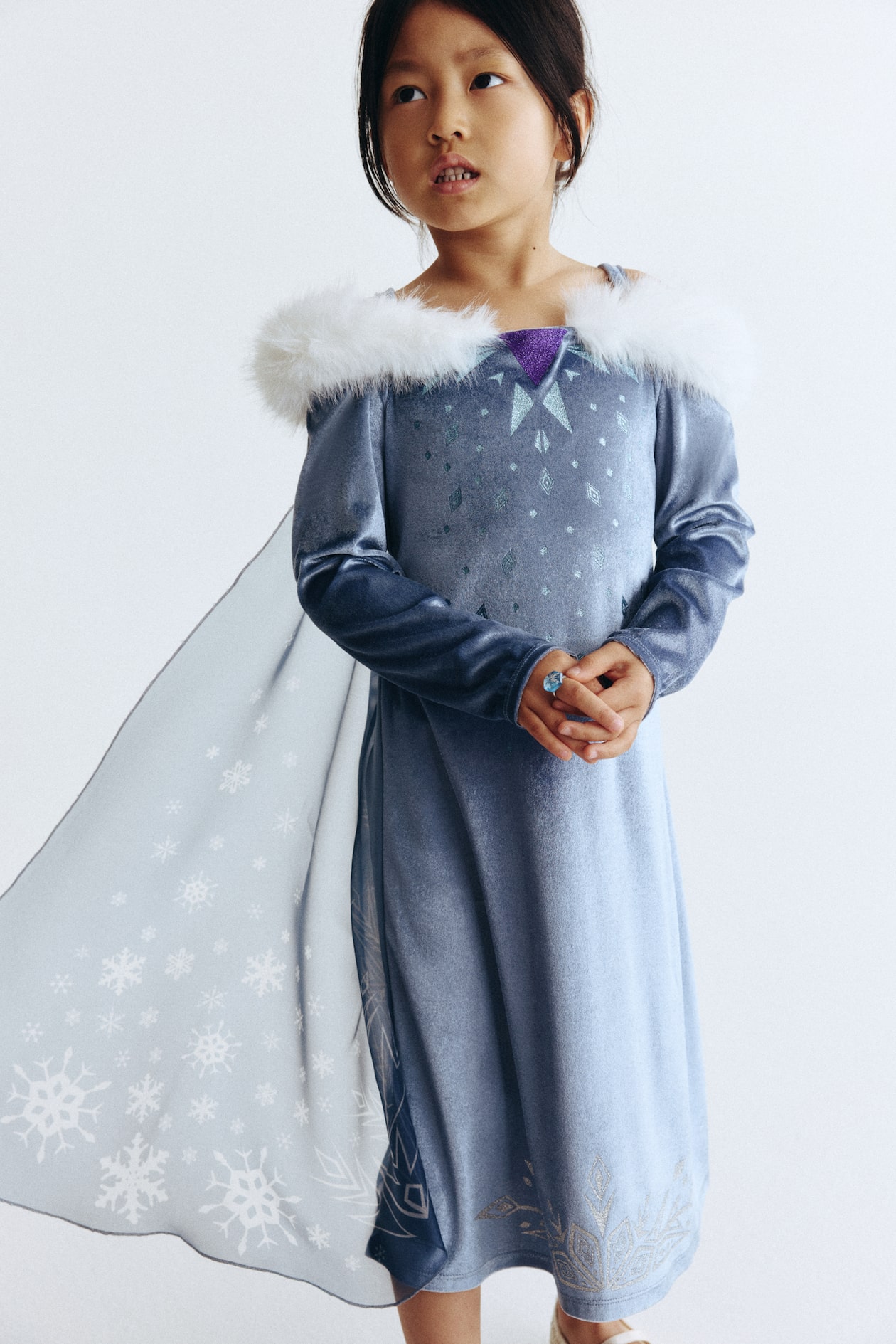 Dusty blue/Frozen Frozen Costume Dress for kids Knee-length