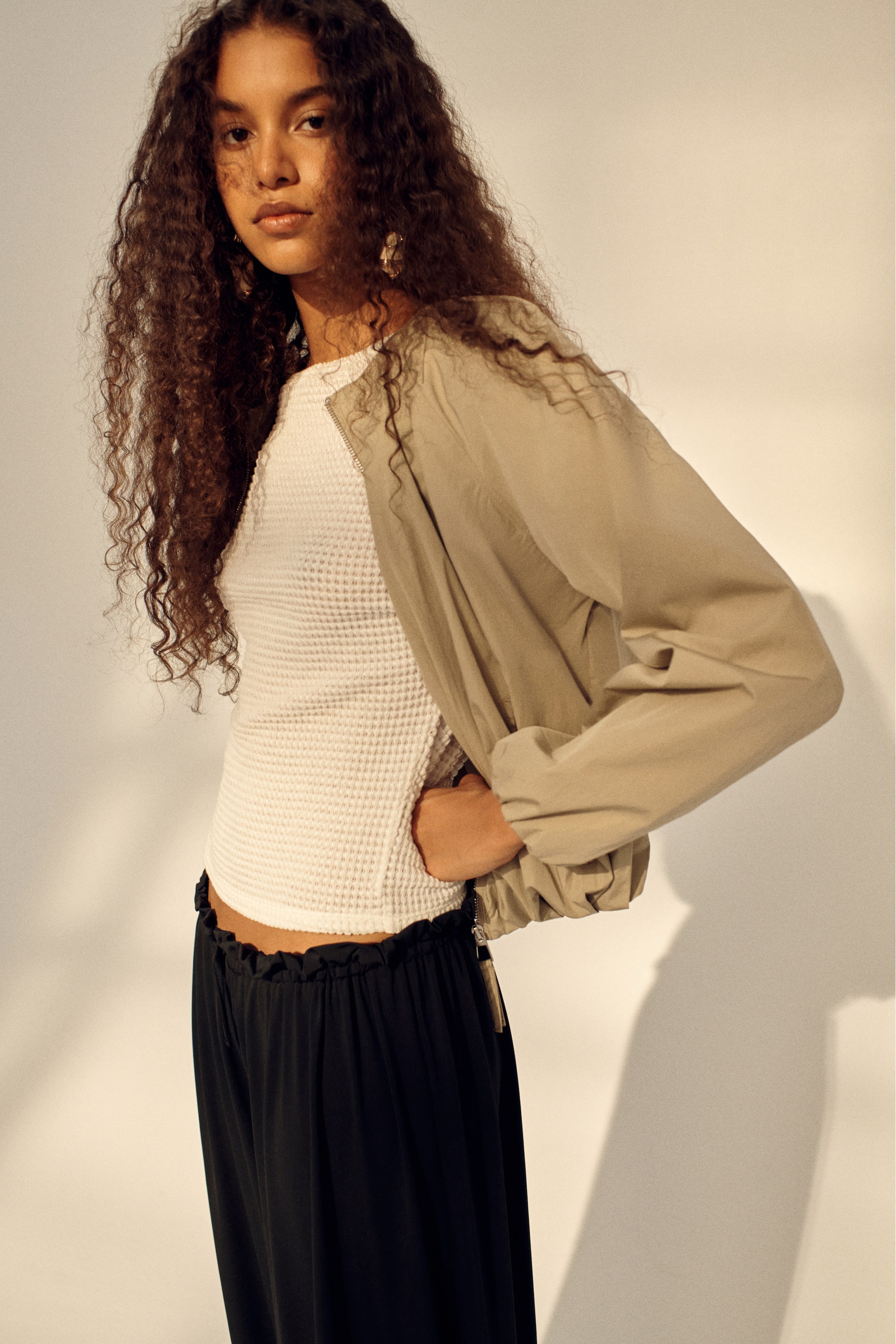 Jersey balloon trousers