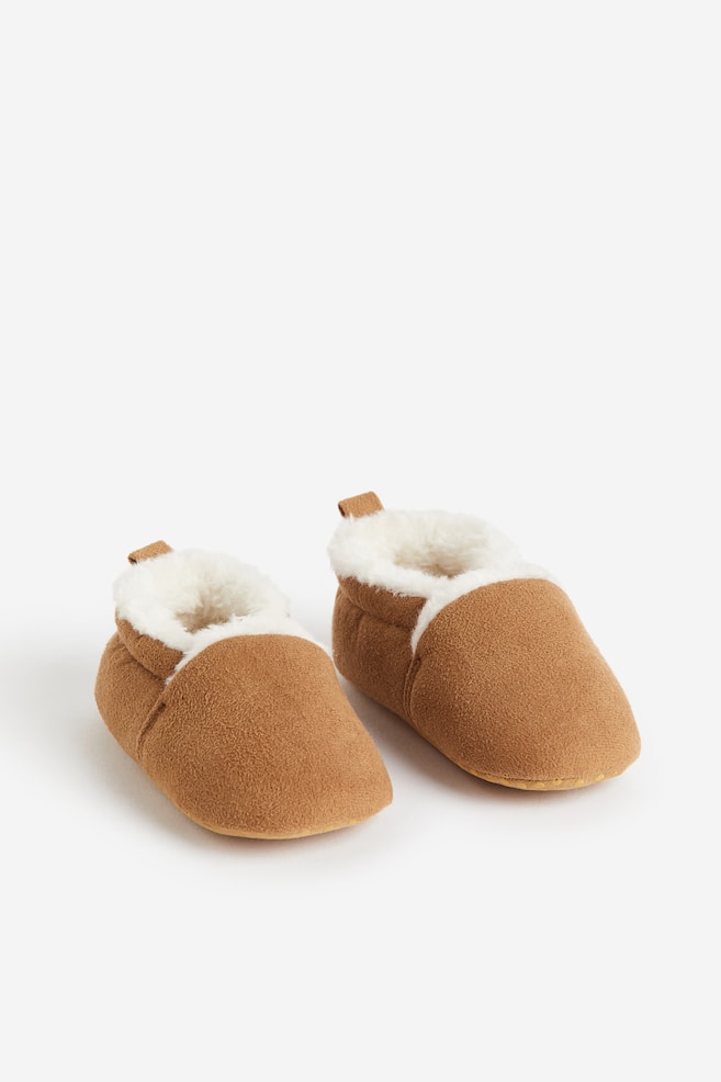 Soft slippers - Brown/Beige - 1