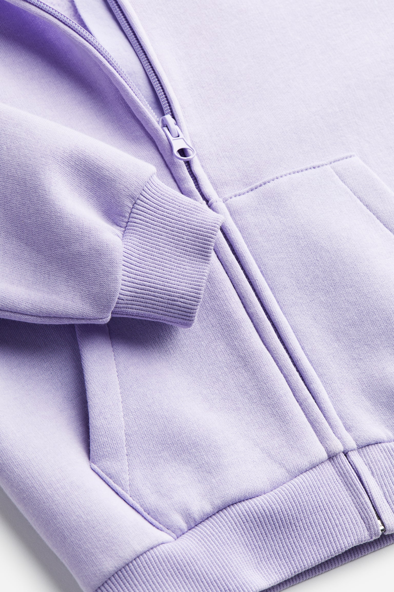 Zip Up Hoodie - Light purple/Blue/Hearts/Light grey marle/Light pink/Light beige marle - 2