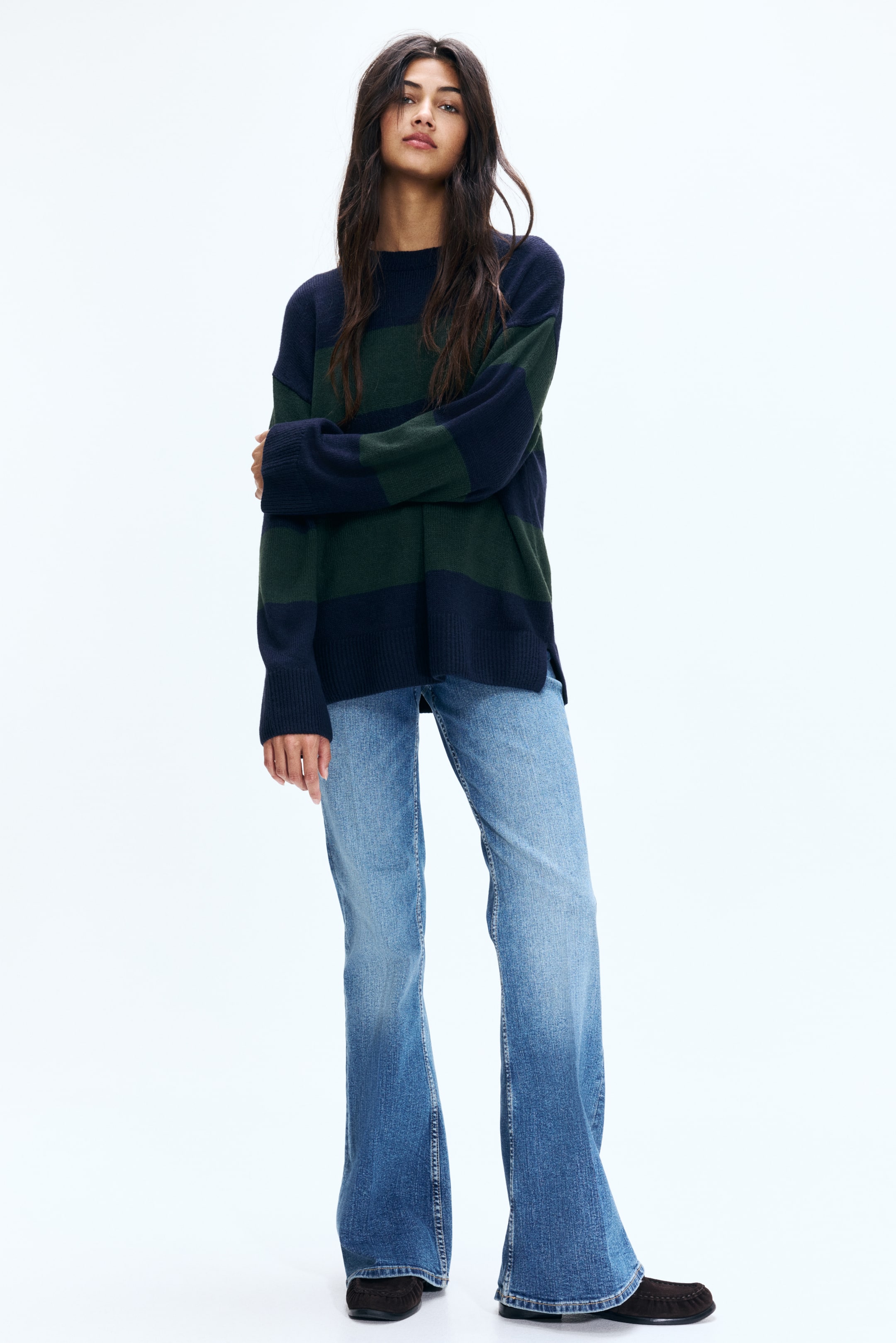 View larger image: Jumper - Navy blue/Striped - Ladies | H&M IN 3