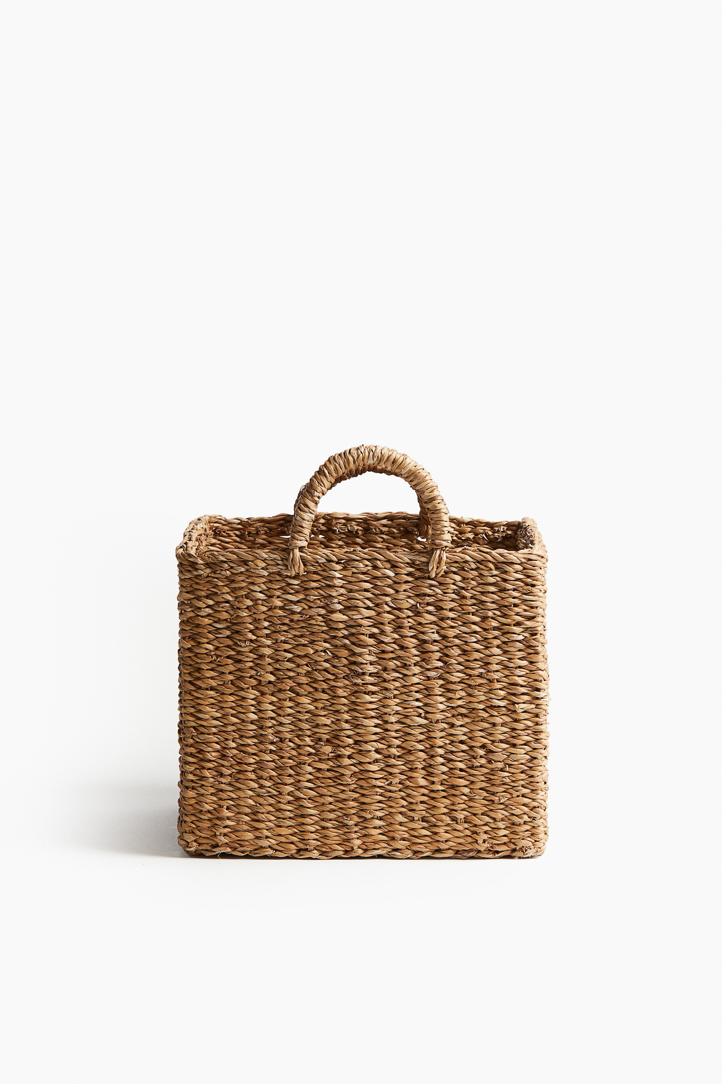 小物入れ F&M square basket with handle / ENGLAND F&M square basket