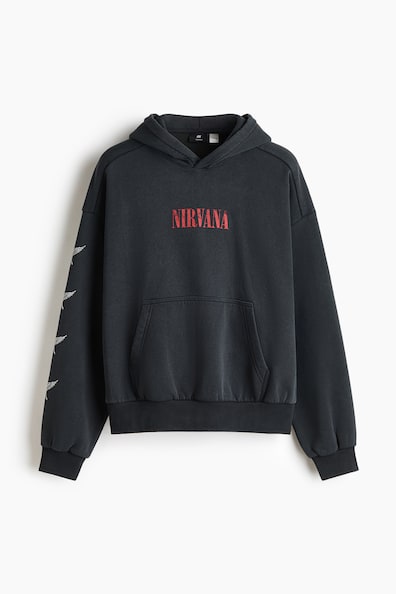 オーバーサイズフィット プリントスウェットパーカ