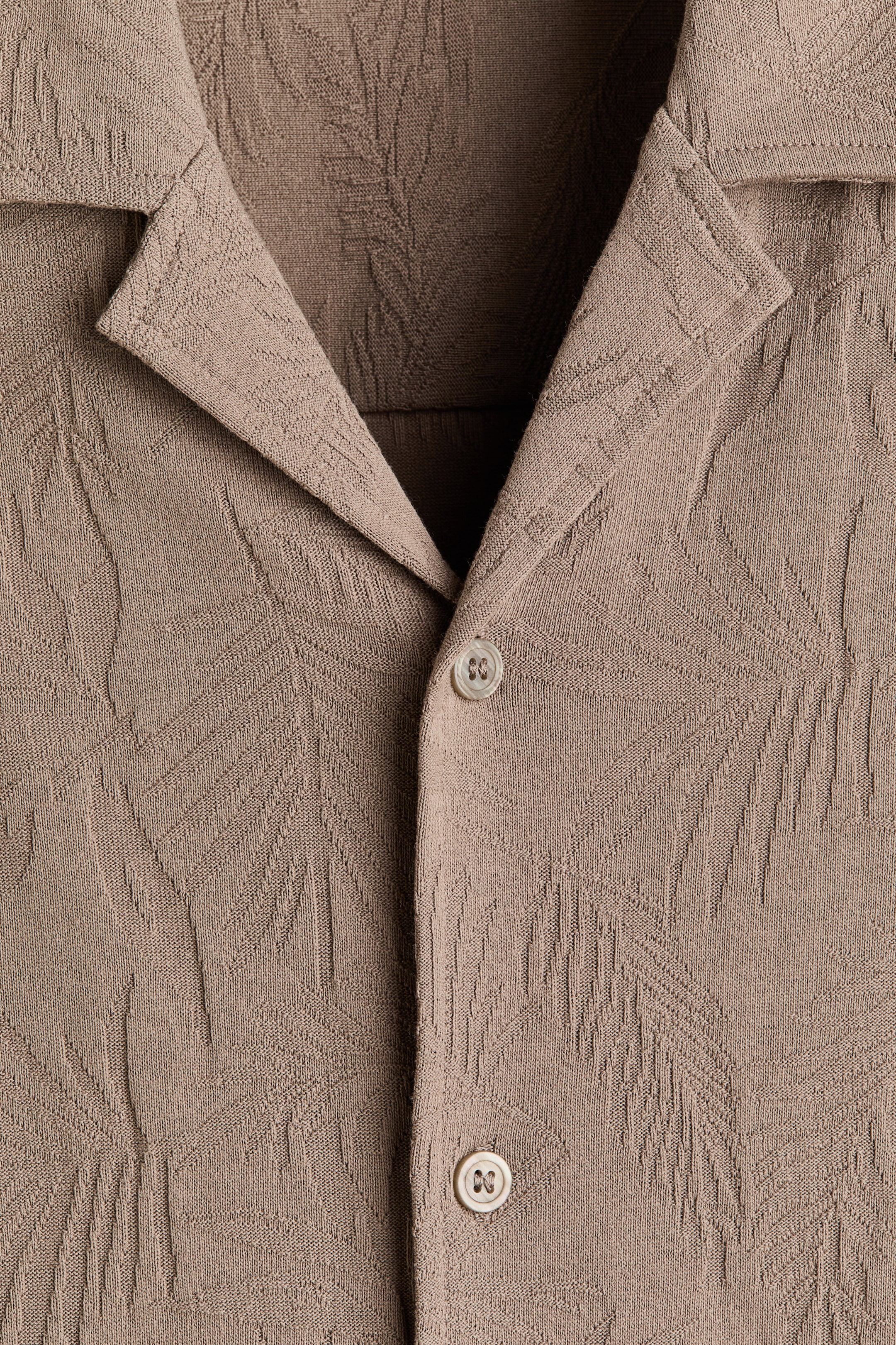 Chemise décontractée en jersey jacquard