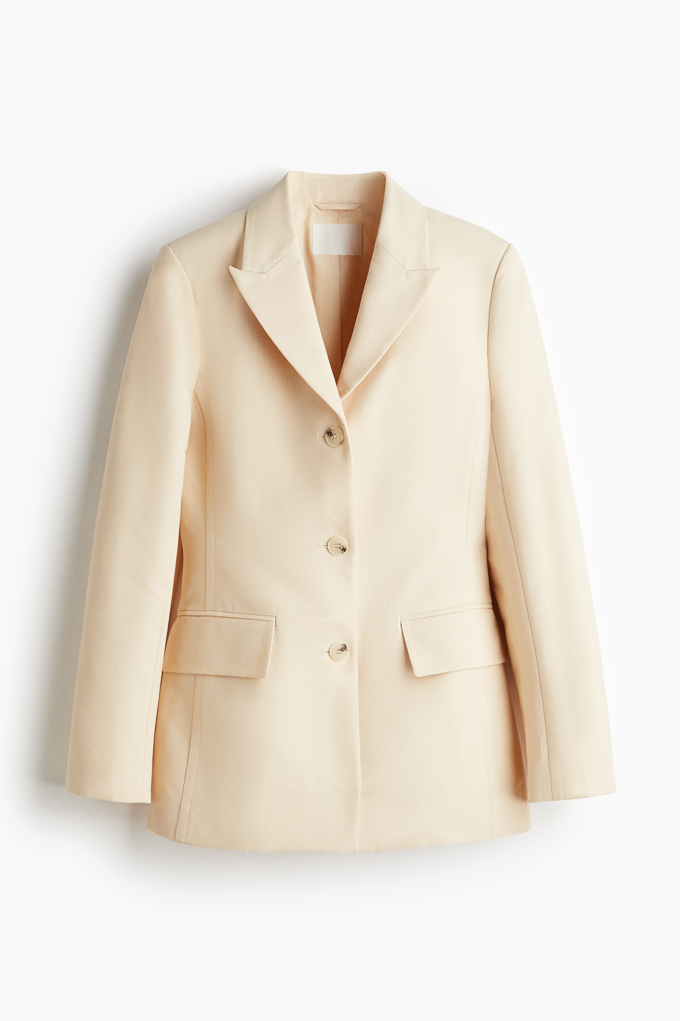 H & M - Taillierter Blazer - Beige - Damen