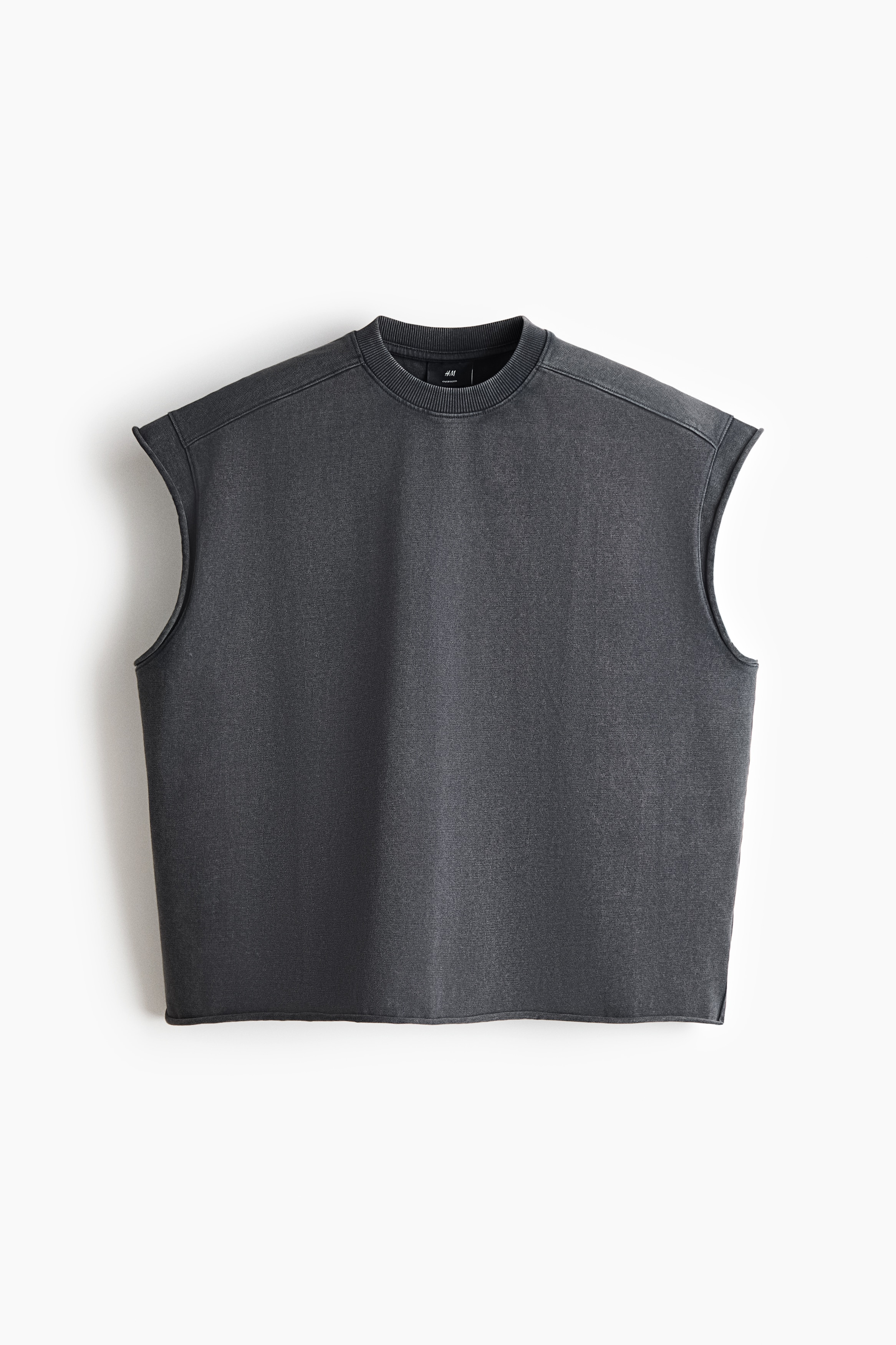 Men's Dark gray Oversized Boxy Tank Top | H&M US