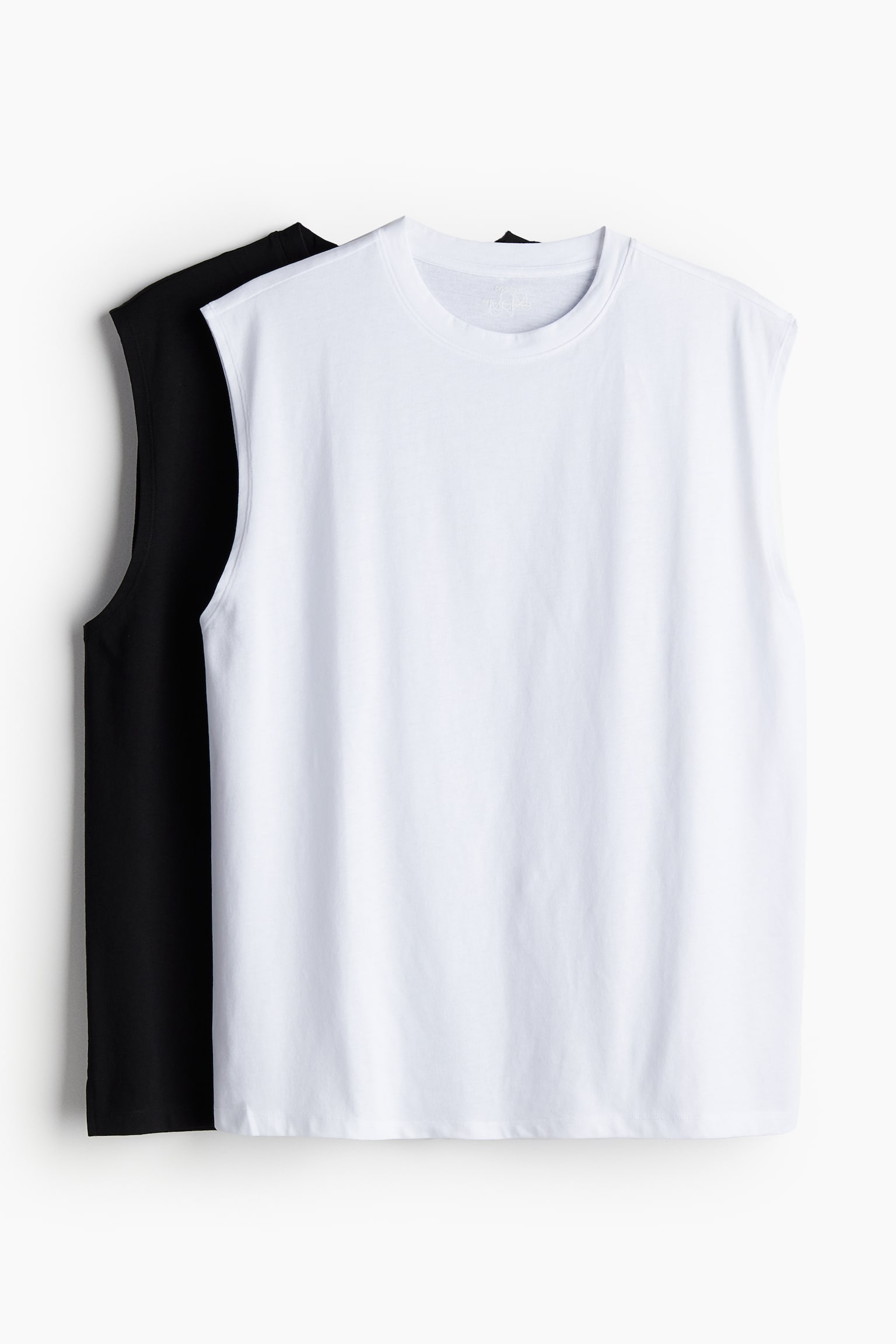 2-pack Loose Fit Activewear Tanks In DryMove™ - Black/White - 1