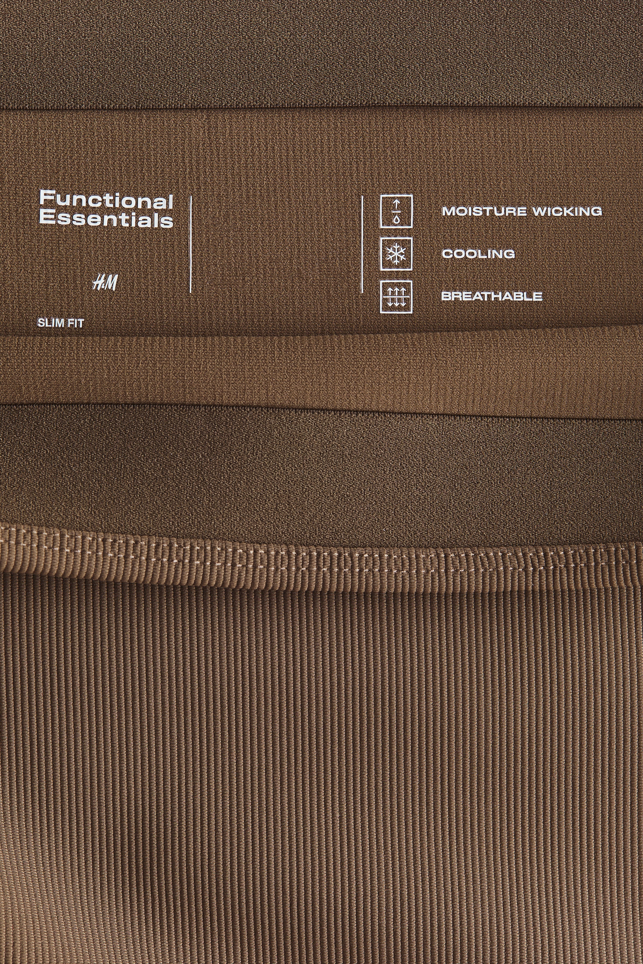 Cooling Slim Fit Ribbed midi skirt