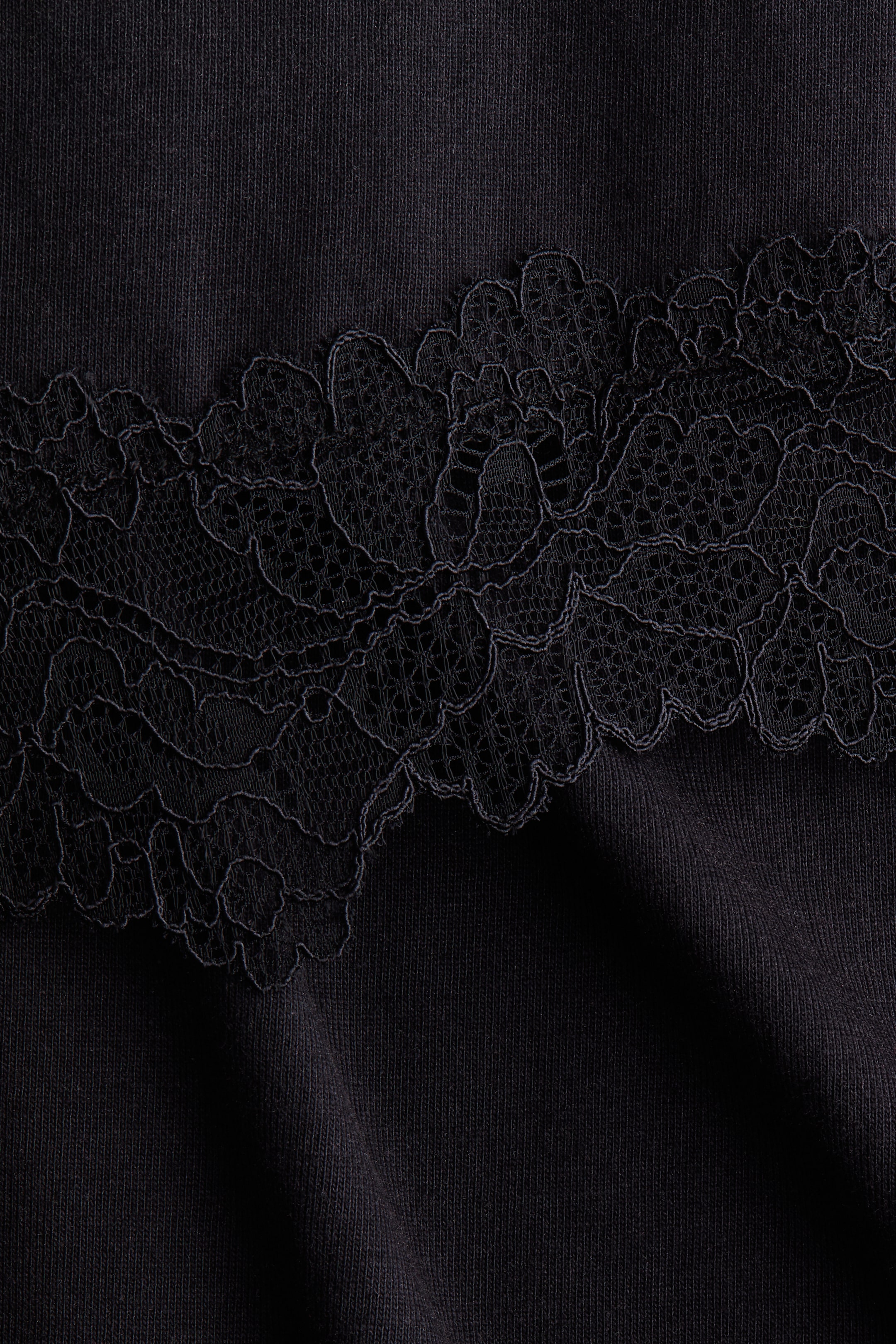 MAMA Lace-Trimmed Nursing T-Shirt