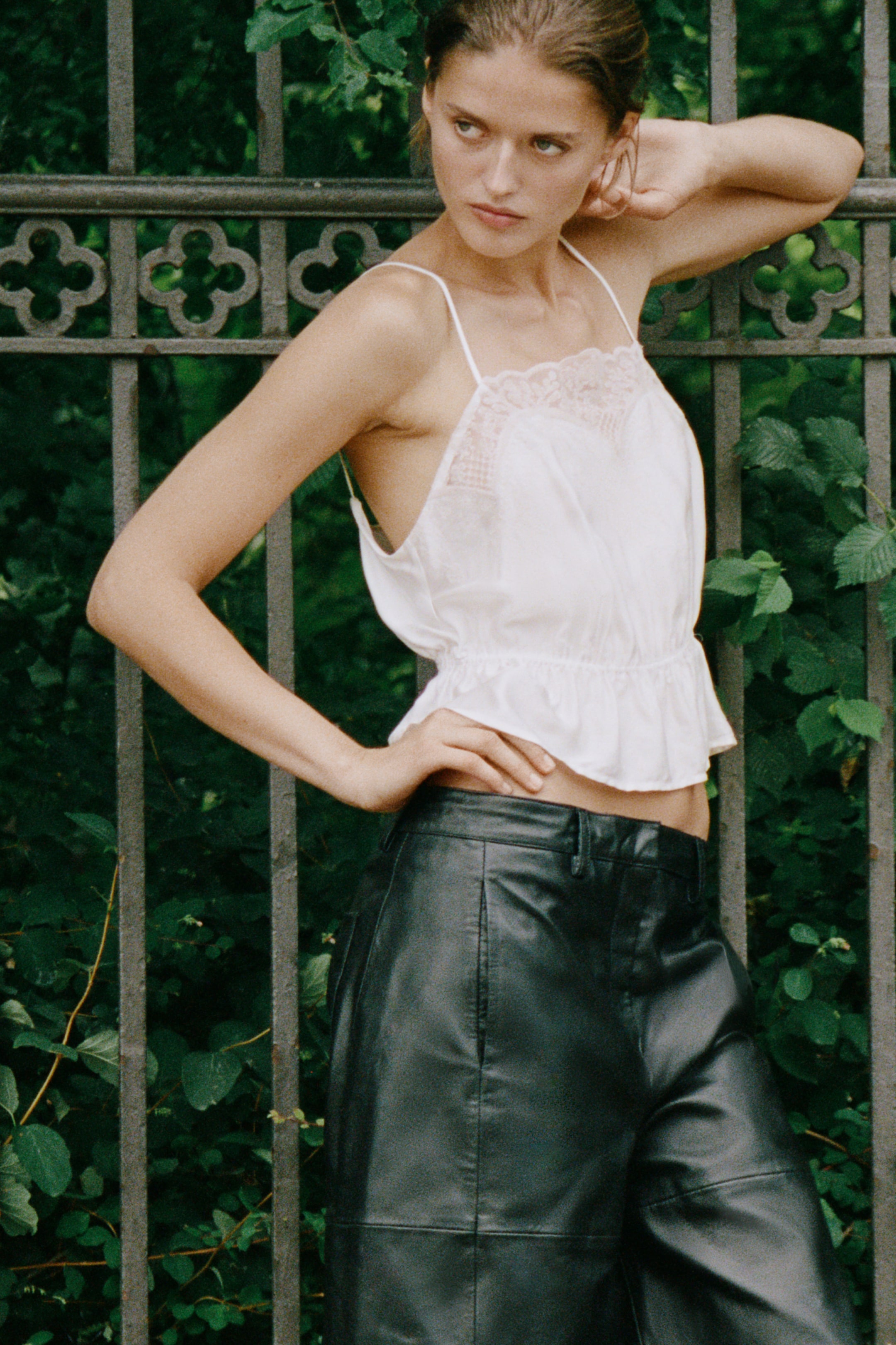 Lace-Trimmed Camisole Top
