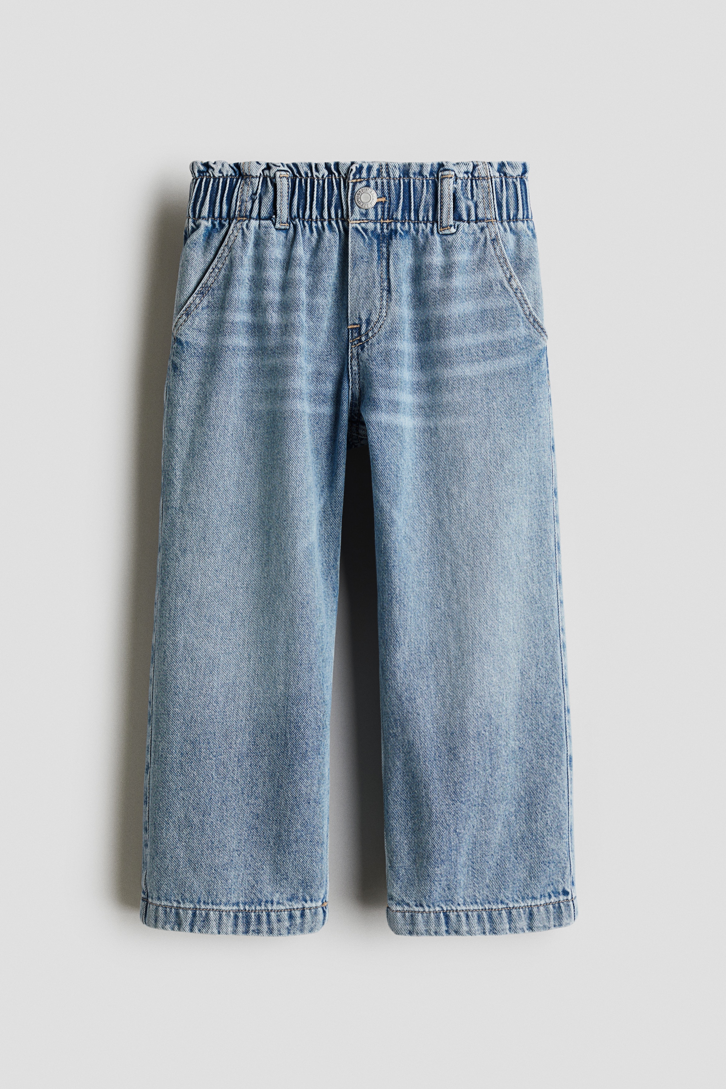 Wide Leg paper bag jeans - Denim blue/Denim blue/Light pink/Light denim blue/Light beige/Floral/Light pink/Light pink/Cherries/Denim grey/Denim blue/Light beige/Floral/Light khaki green