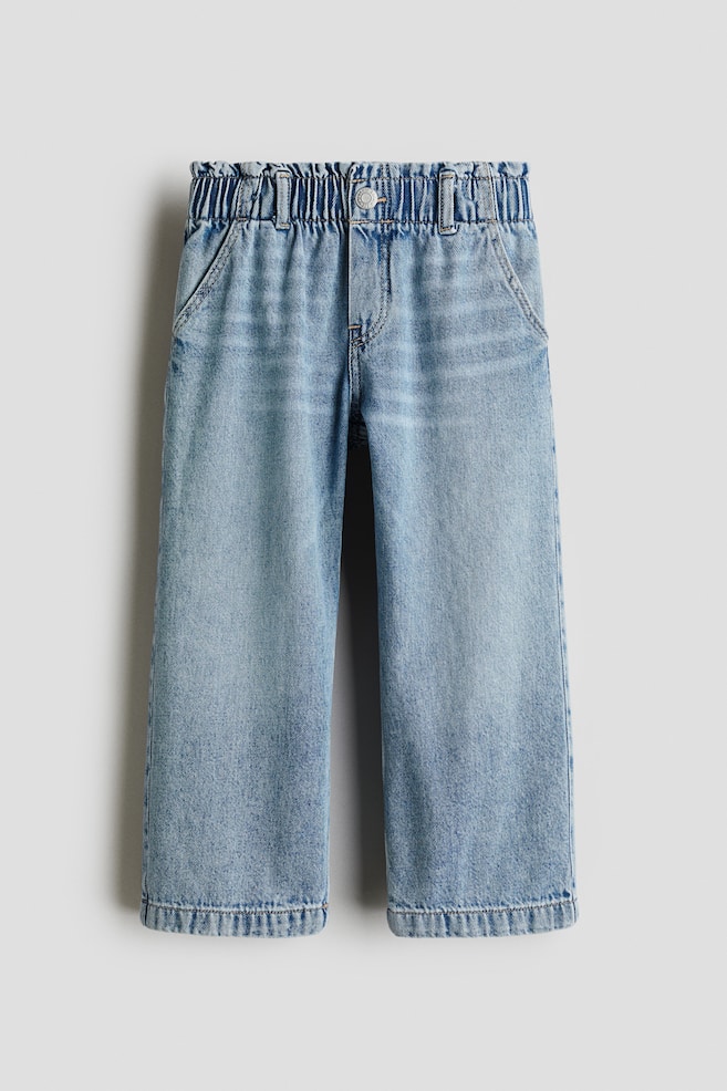 Jean paper bag Wide Leg - Bleu denim/Rose ancien/fleuri/Bleu denim clair/Gris/Bleu denim/Bleu denim/Bleu denim/Rose clair - 1