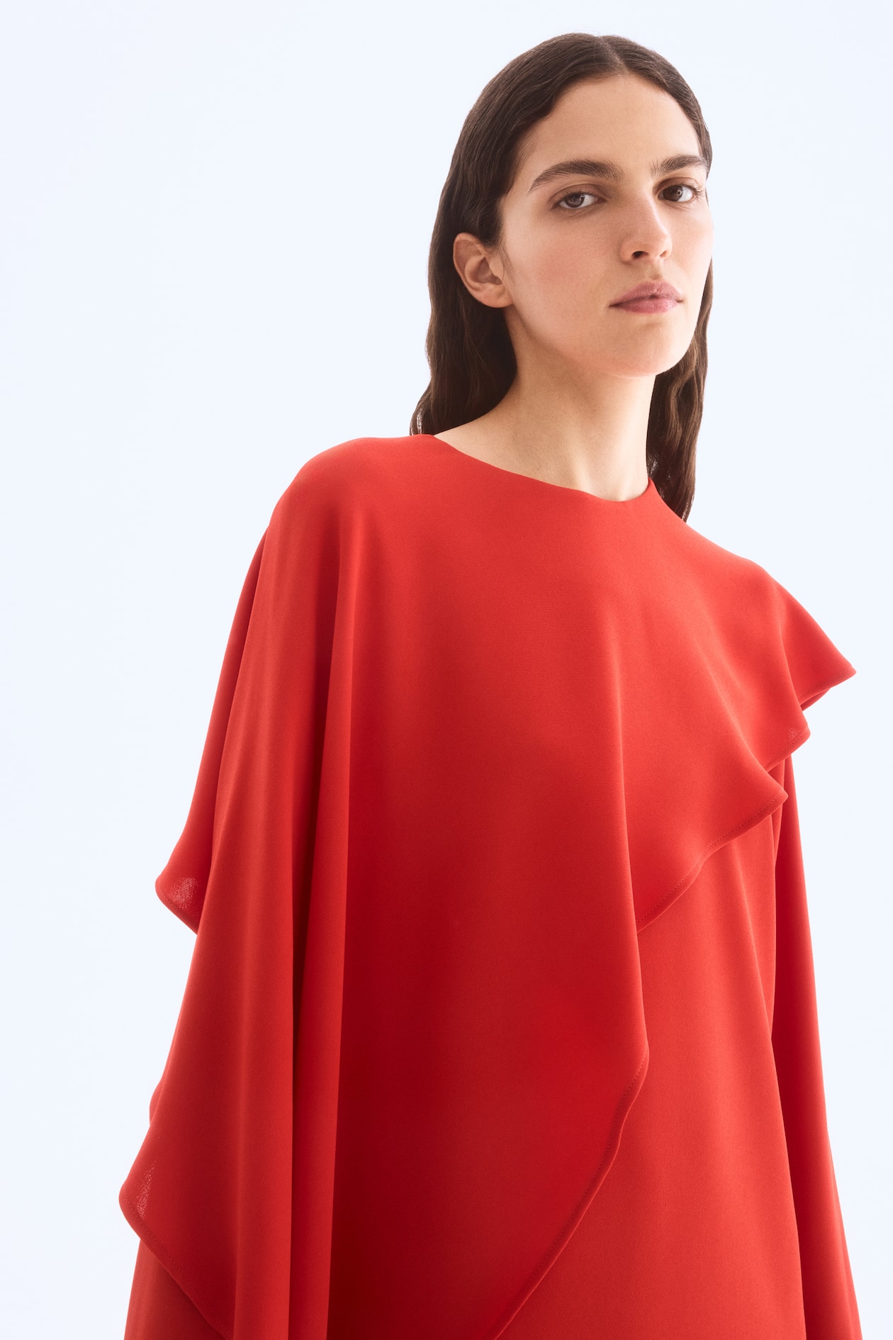 Cape-Detail Dress - image 5