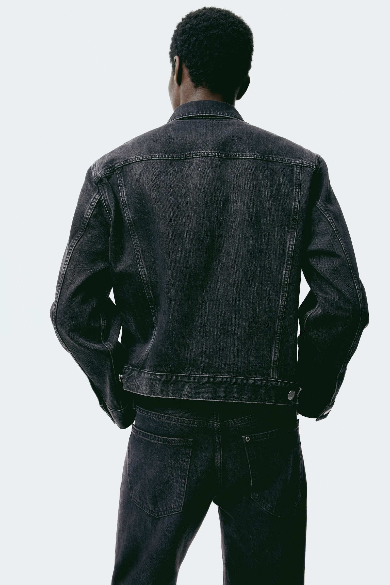 Original Straight Jeans -שחור ג'ינס - 3