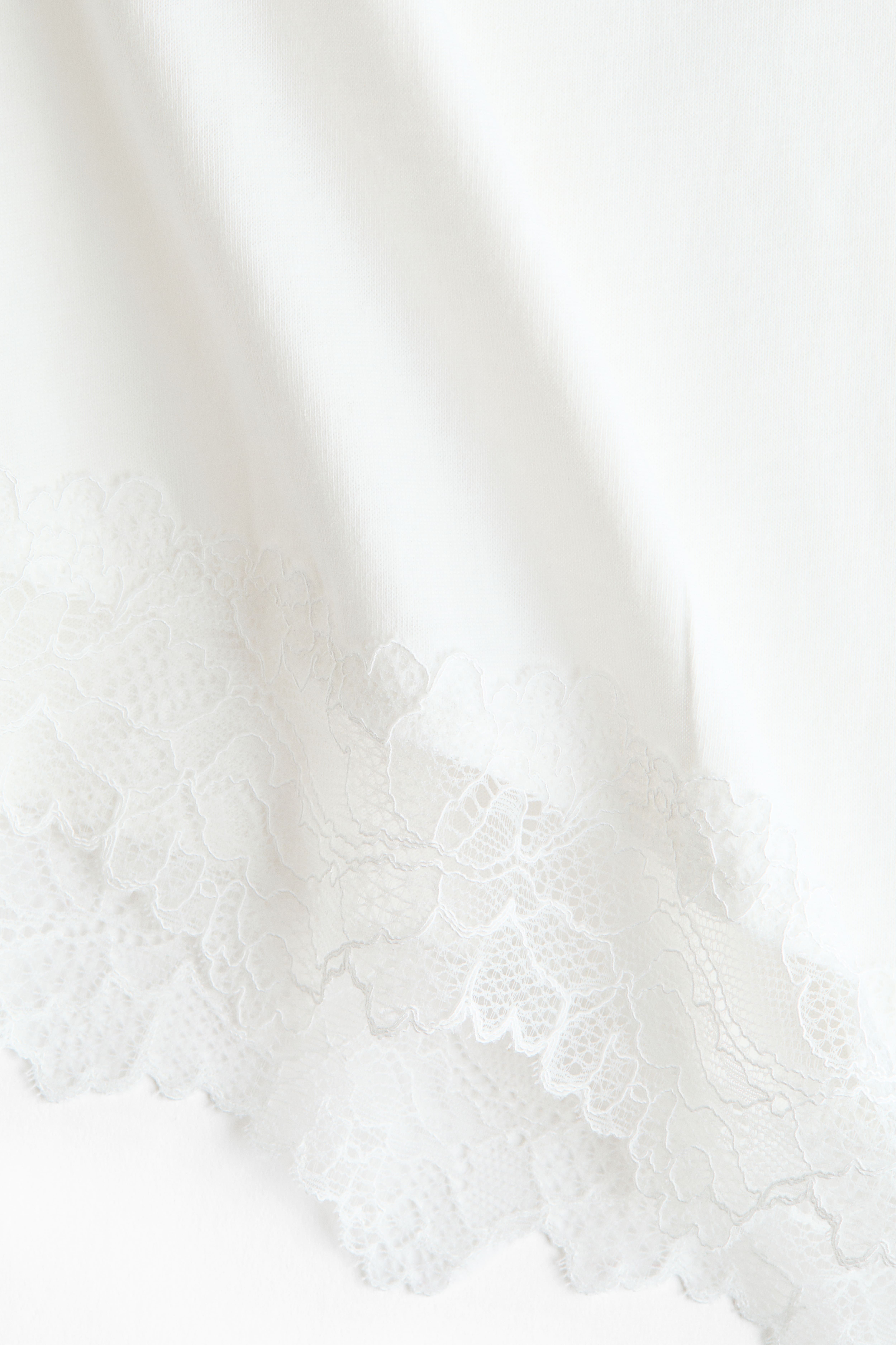 MAMA Lace-Trimmed T-Shirt