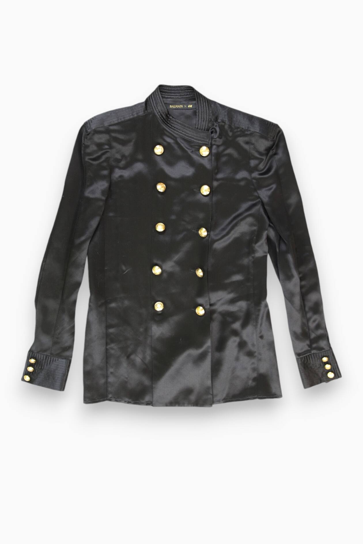 BALMAIN x H&M Jacket Size 34 EU Basic Black PRE-LOVED Ladies H&M GB