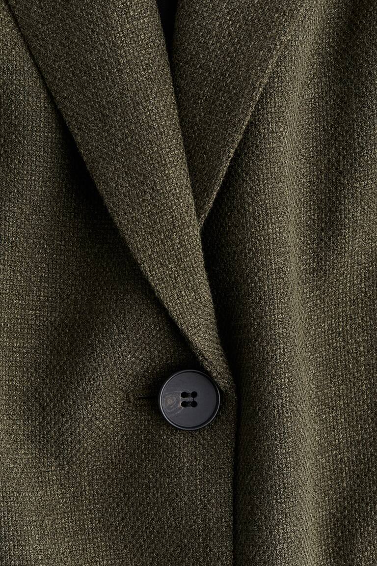 Gathered-sleeve blazer