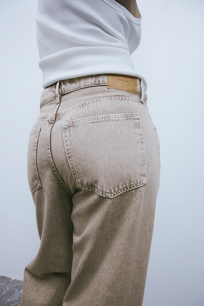 Baggy Regular Jeans - Beżowy/Czarny/Bladoniebieski denim/Biały - 7