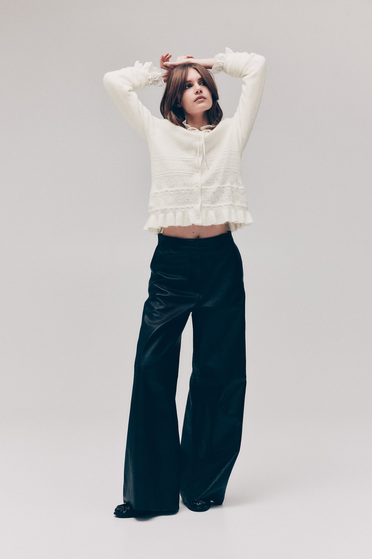 Pointelle-Knit Cardigan - image 2