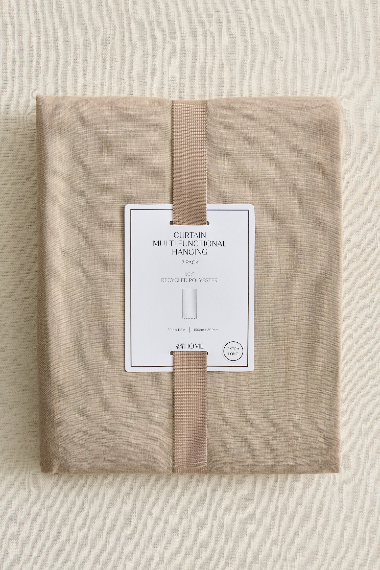 Tende lunghe 2 pezzi - Beige/Bianco/Talpa/Rosa polvere - 4