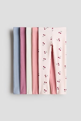 5-pack leggings i bomull