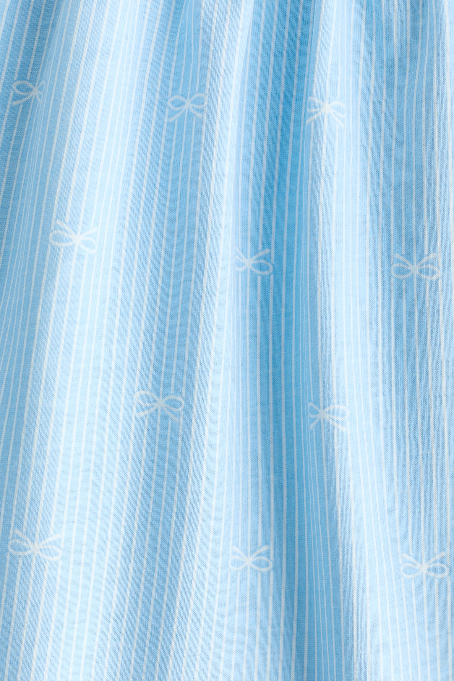 Robe à motif en coton - Bleu clair/boucles/Rose clair/fraises/Vert clair/arcs-en-ciel/Bleu clair/rayé/Crème/cœurs/Jaune clair/Hello Sun/Bleu clair/papillons/Rose clair/nœuds/Rose clair/cygnes/Vert clair/cœurs/Beige/imprimé léopard/Jaune/citrons/Blanc/melons d’eau/Blanc/cœurs/Blanc/sucettes - 2