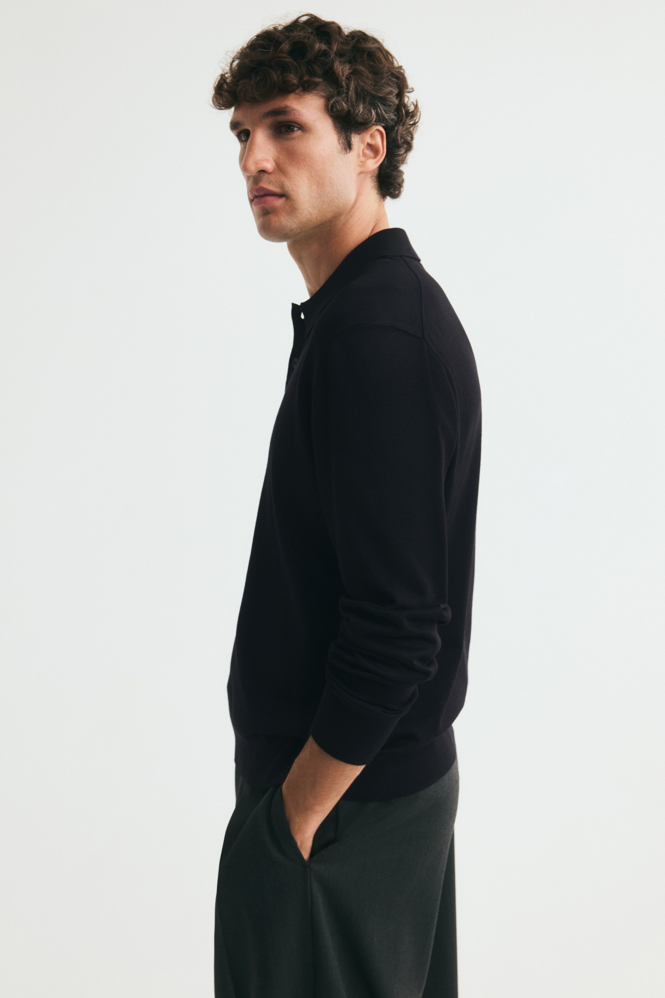 Regular-Fit Knit Polo Shirt