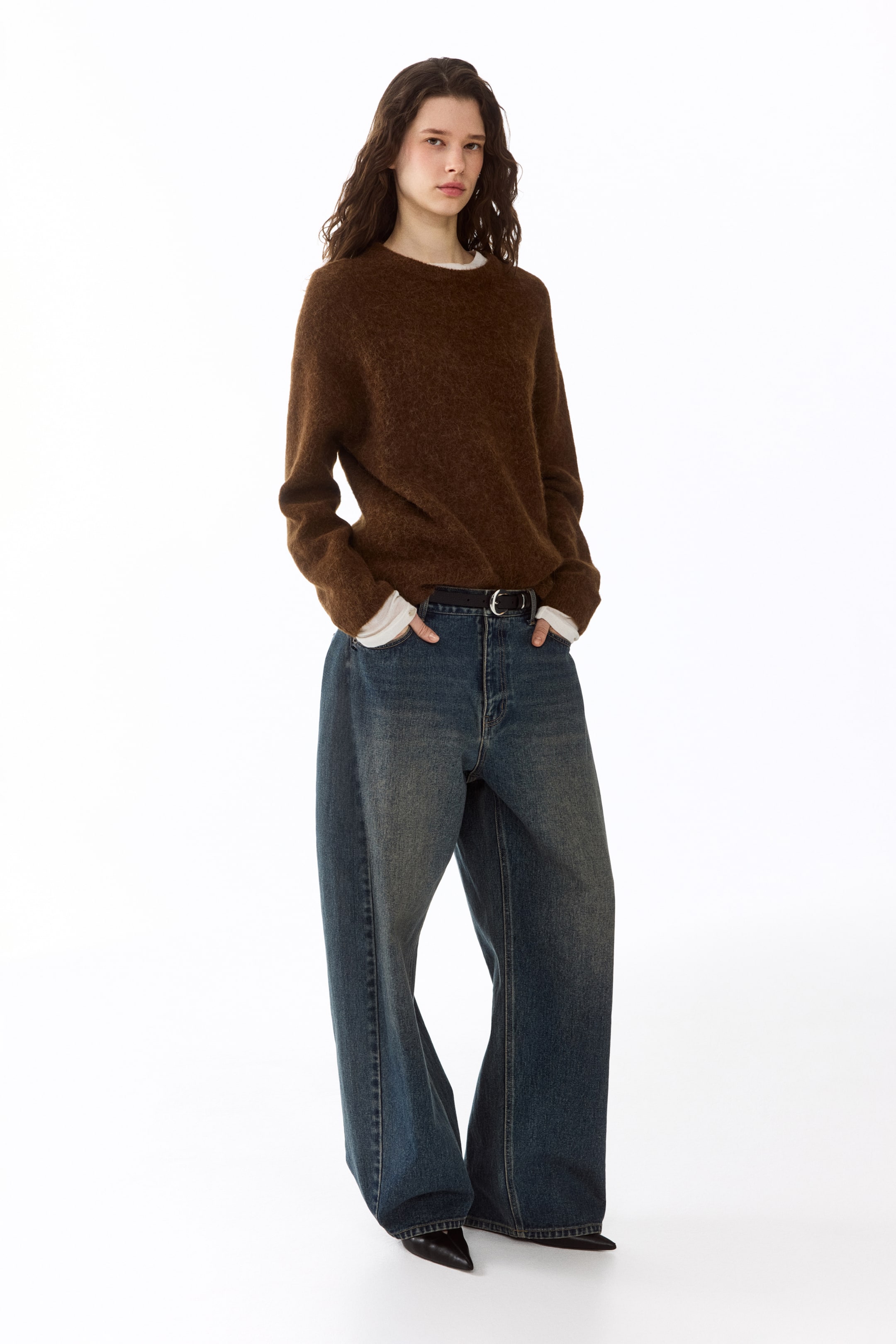 Женские свитеры H&M Oversized Alpaca-Blend Sweater — фото 3