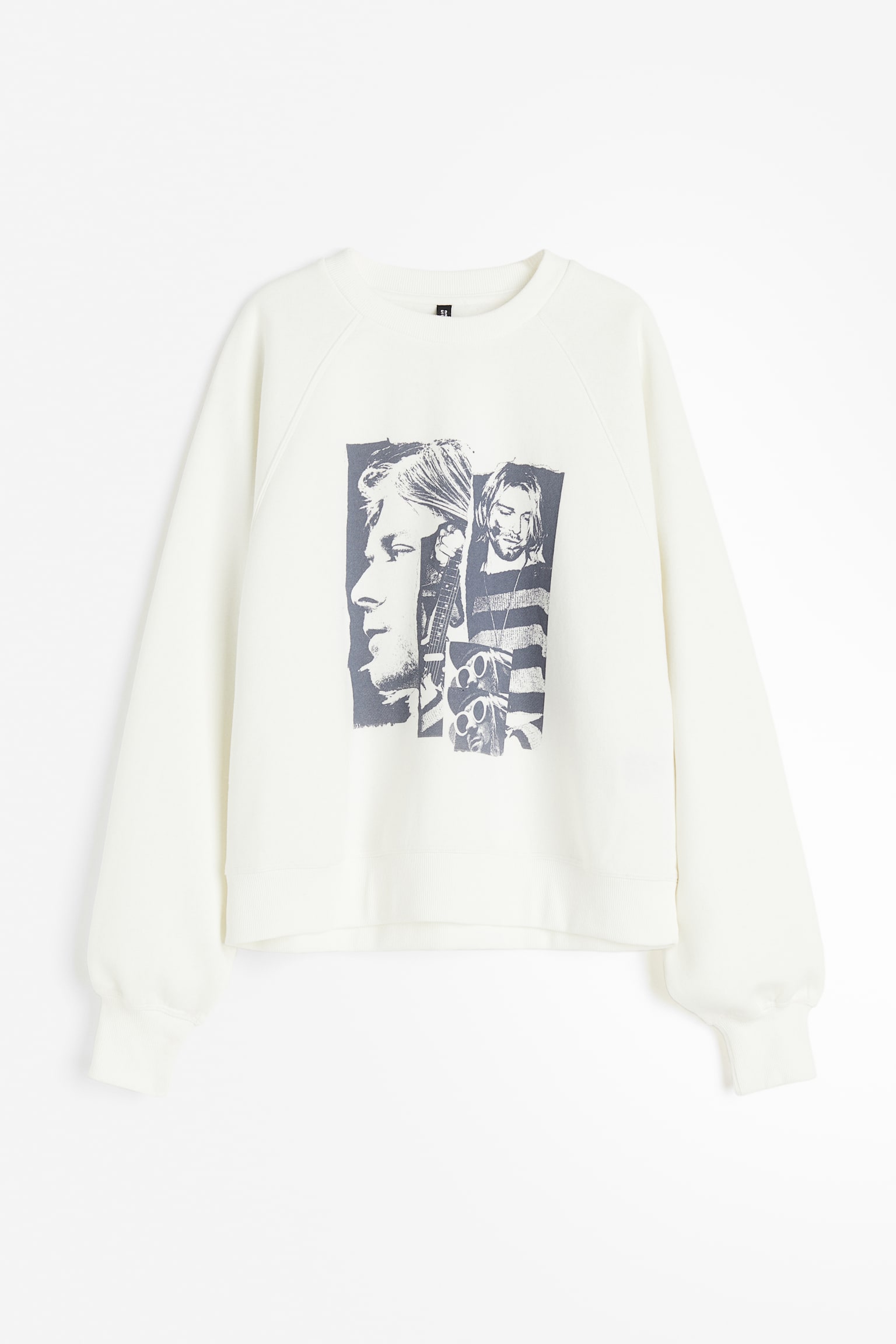 Printed sweatshirt - Cream/Kurt Cobain/Dark grey/Fender - 1