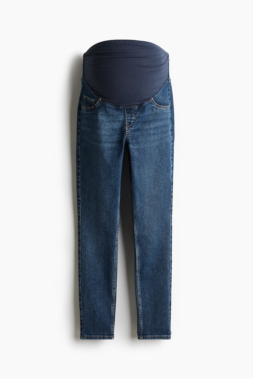 Maternity Jeans Mom Fit Bianchi Jeans Premaman Per Donna In