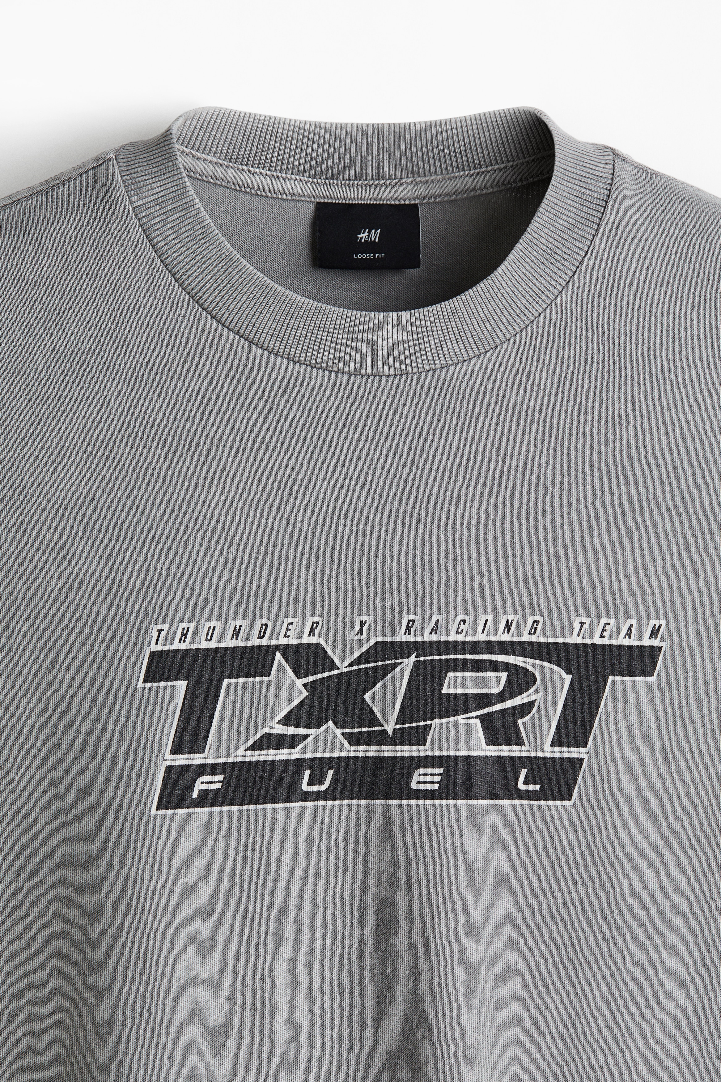 Loose-Fit Washed T-Shirt - Gray/TXRT - Men | H&M US Loose-Fit Washed T-Shirt - Gray/TXRT - Men | H&M US