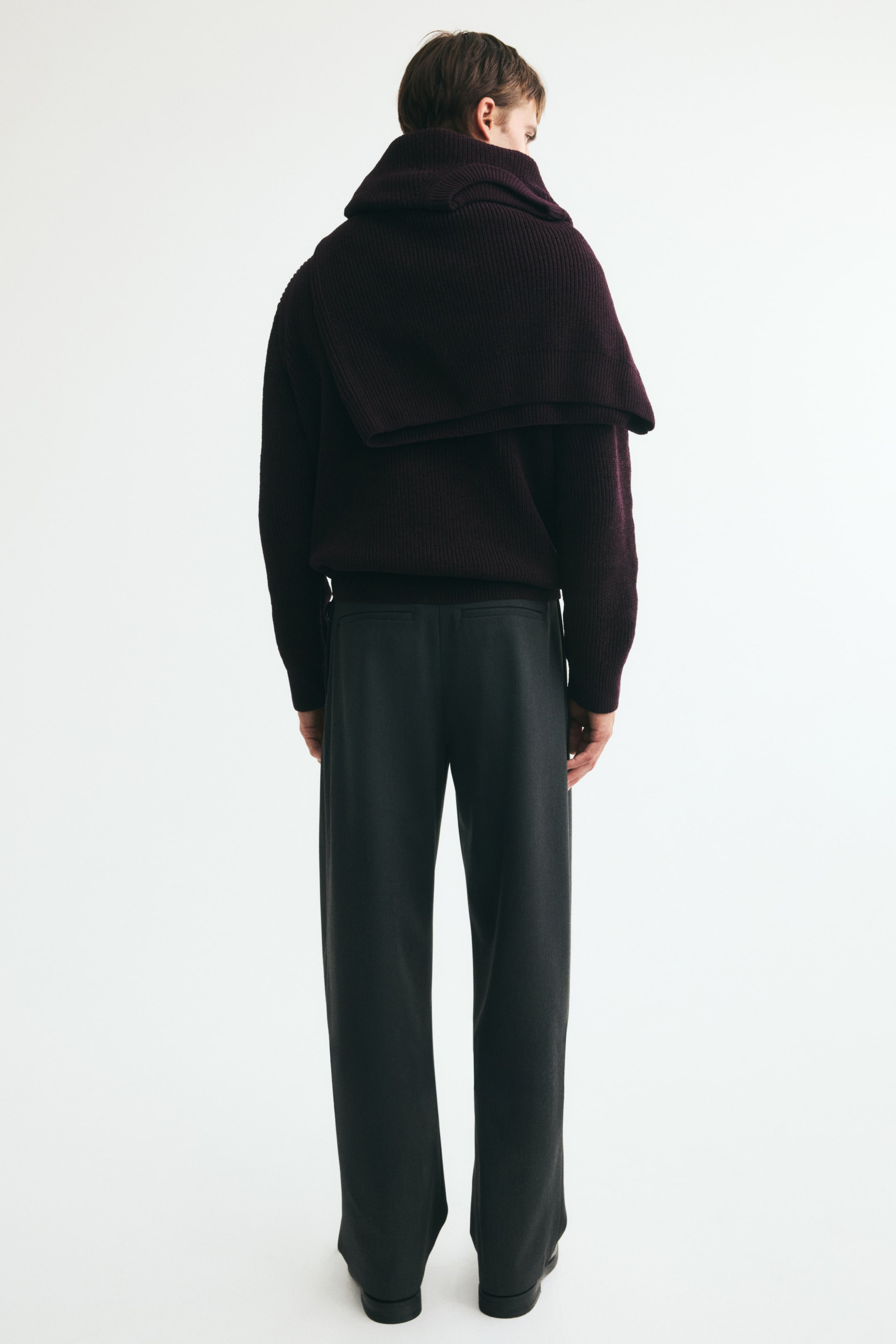 Loose-Fit Pleated Tailored Pants