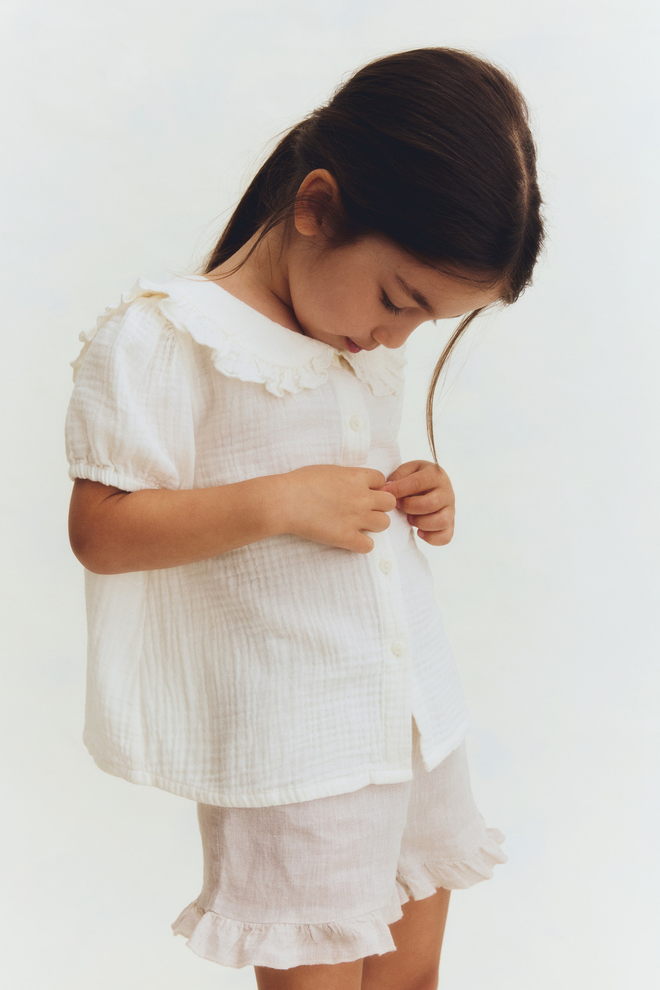 Blouse en mousseline de coton