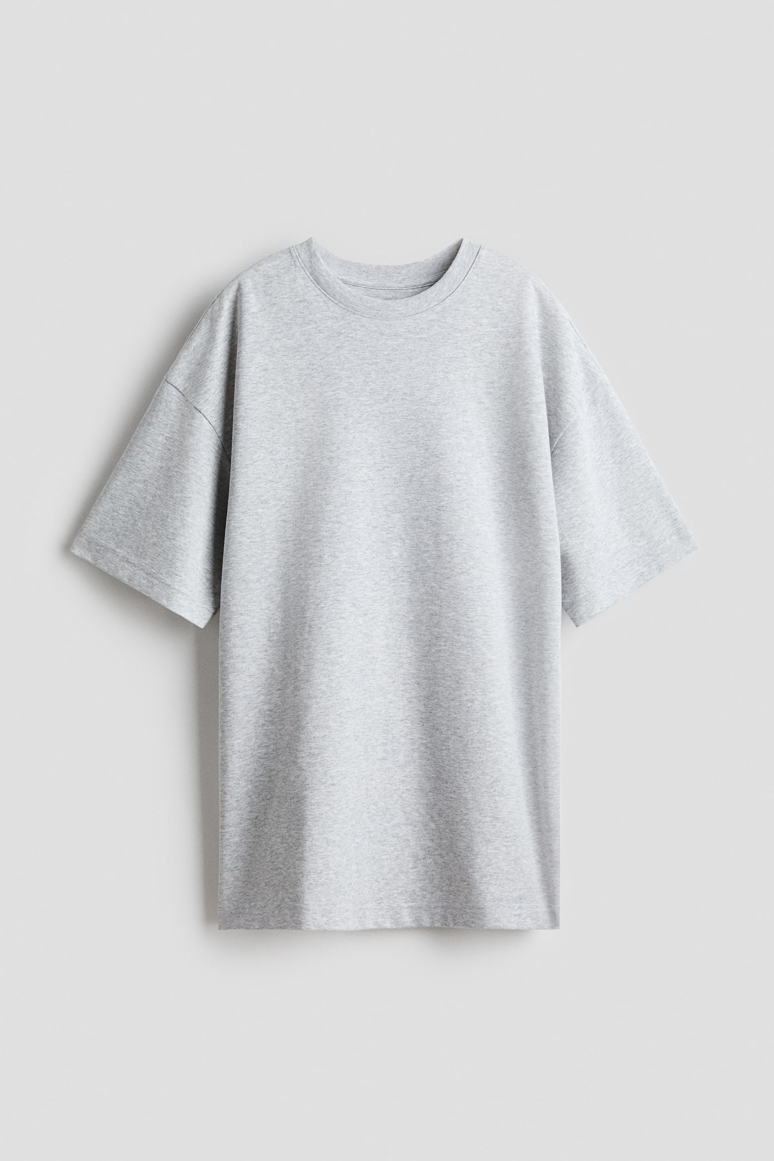 Camiseta Cooling Oversized Fit - Gris jaspeado/Marrón oscuro/Negro/Blanco