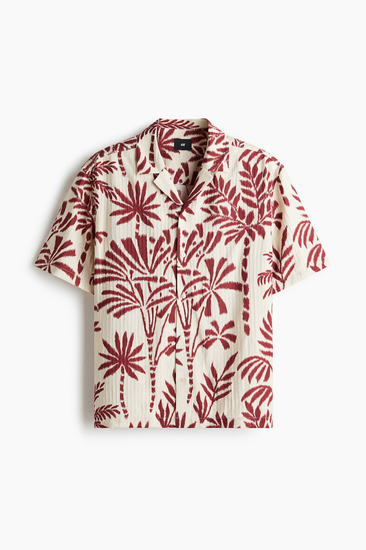 Camisa resort texturizada Regular Fit - Blanco/Rojo floreado/Blanco/Flores verdes/Azul marino/Floreado - 1