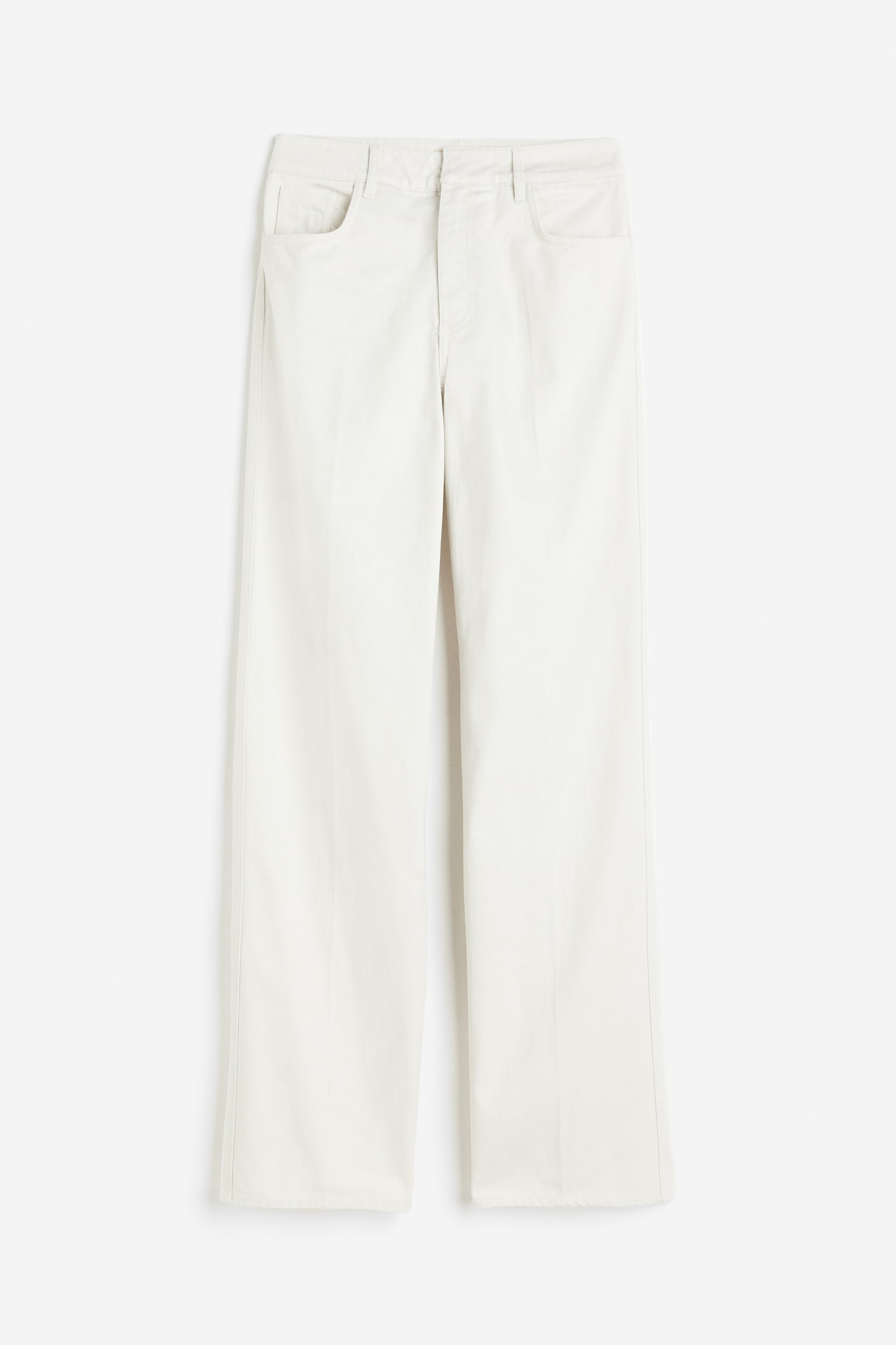 Straight Twill Pants - Light beige/Dark grey/Light beige/Black - 1