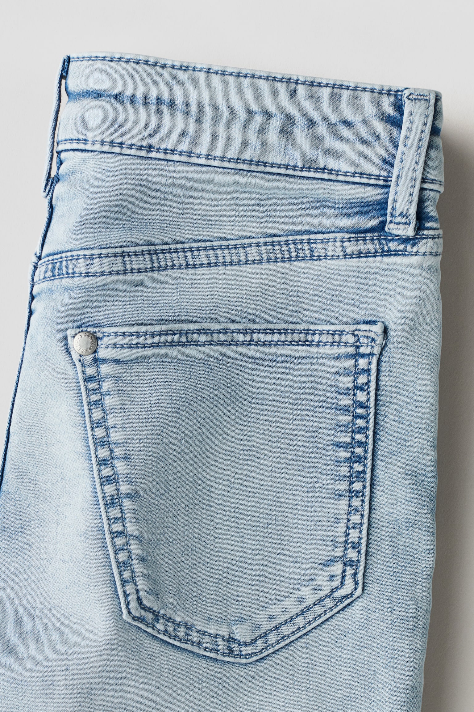 Super Soft Denim Shorts - Light denim blue/Light denim grey - 5