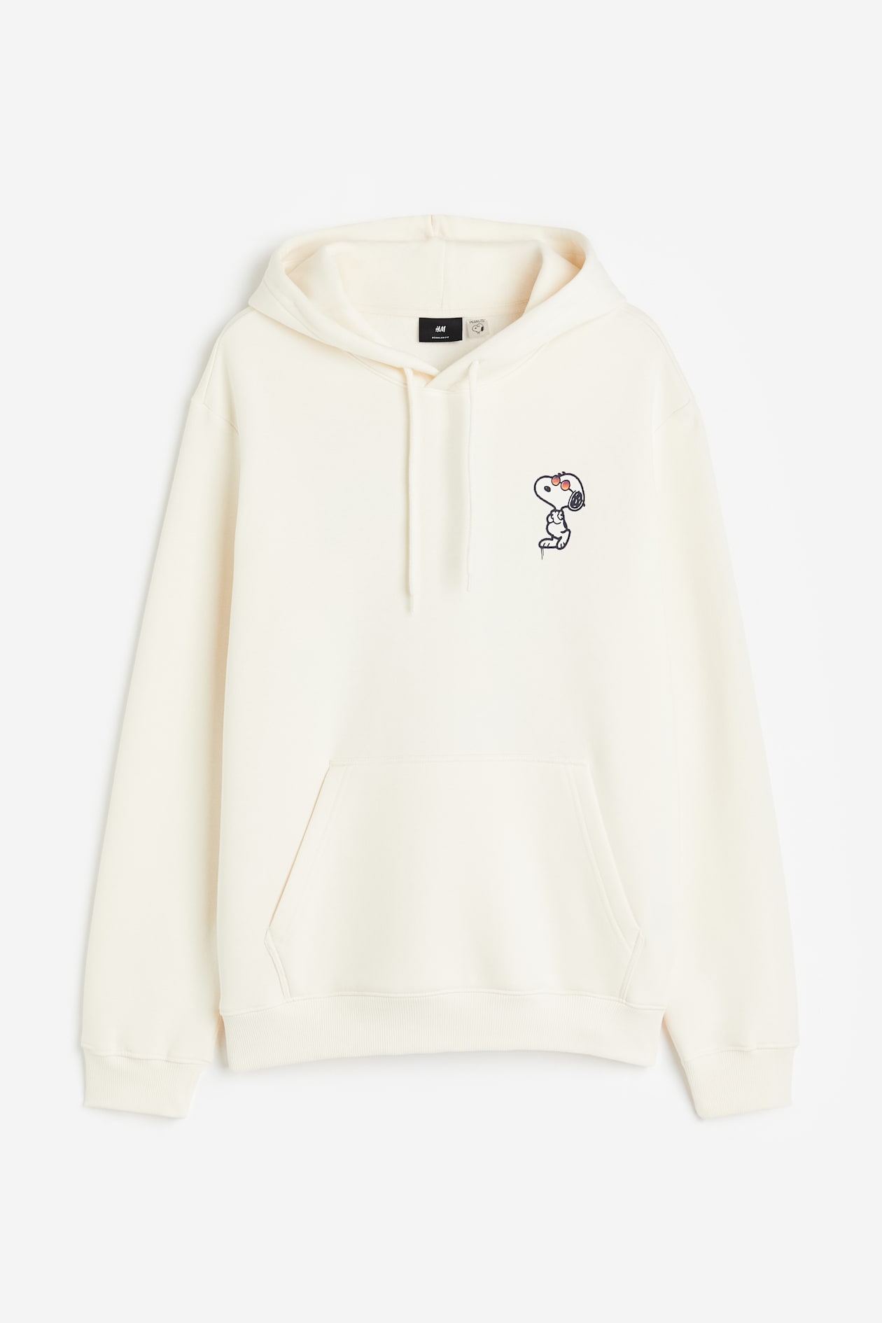 Regular Fit Hoodie Cream/Snoopy Men H&M SG