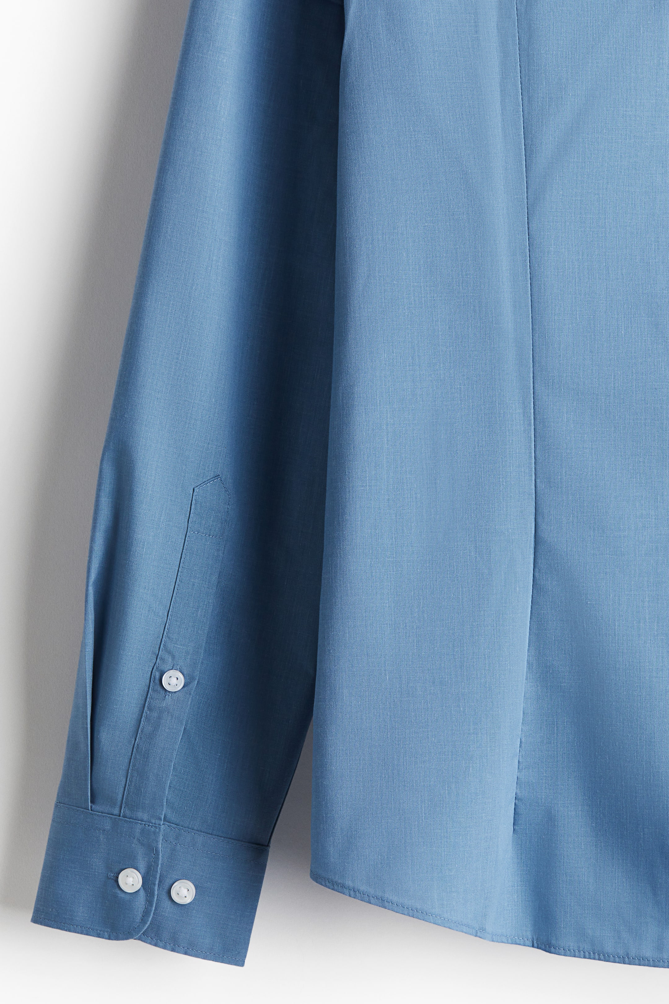 View larger image: Slim Fit Easy-iron shirt - Blue - Men | H&M IN 6