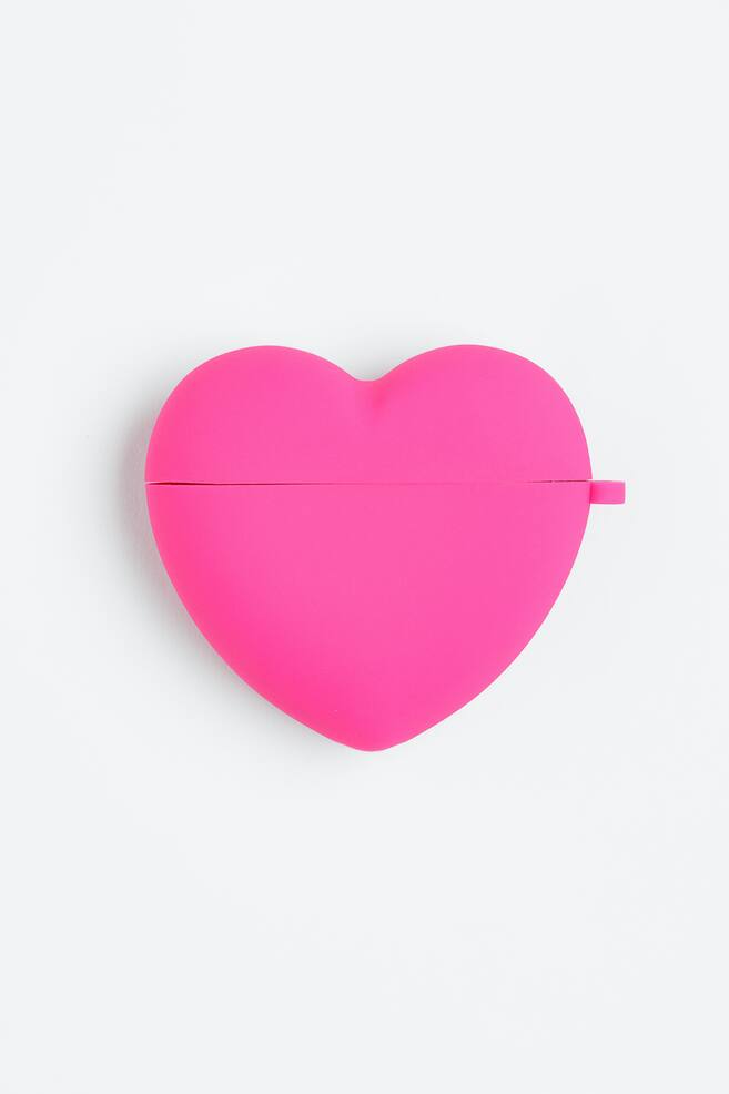 Heart-shaped AirPods case - Cerise/Heart - 1