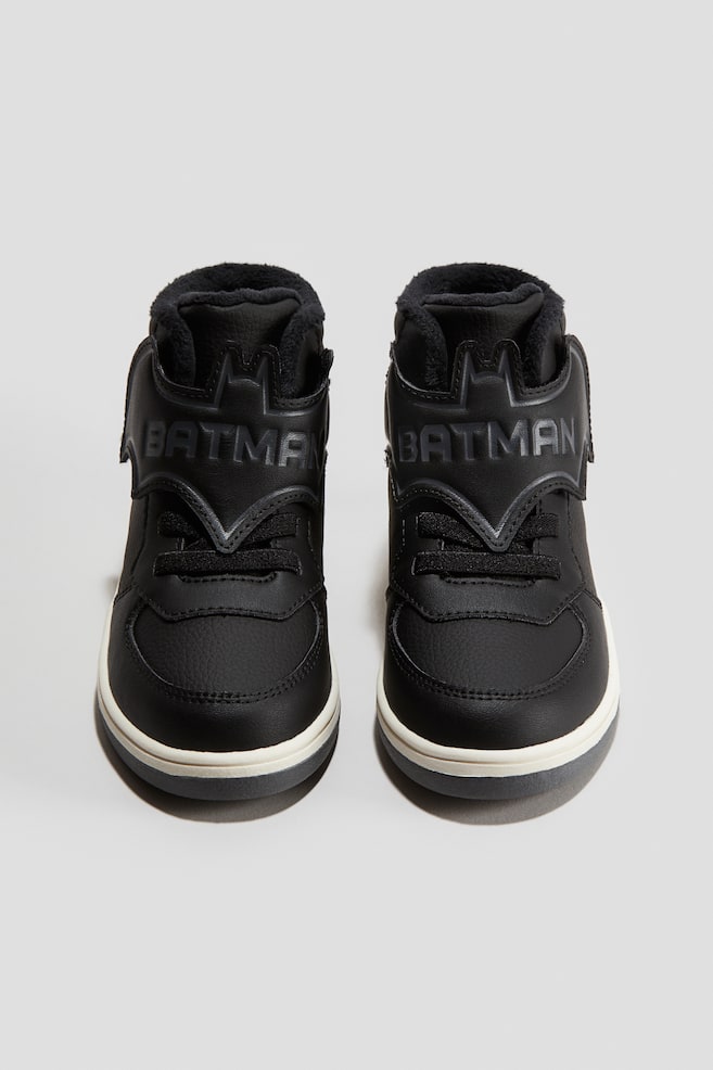 Warm-lined hi-top trainers - Black/Dark blue/Marvel Comics/Black/Minecraft/Dark grey/Spider-Man - 1
