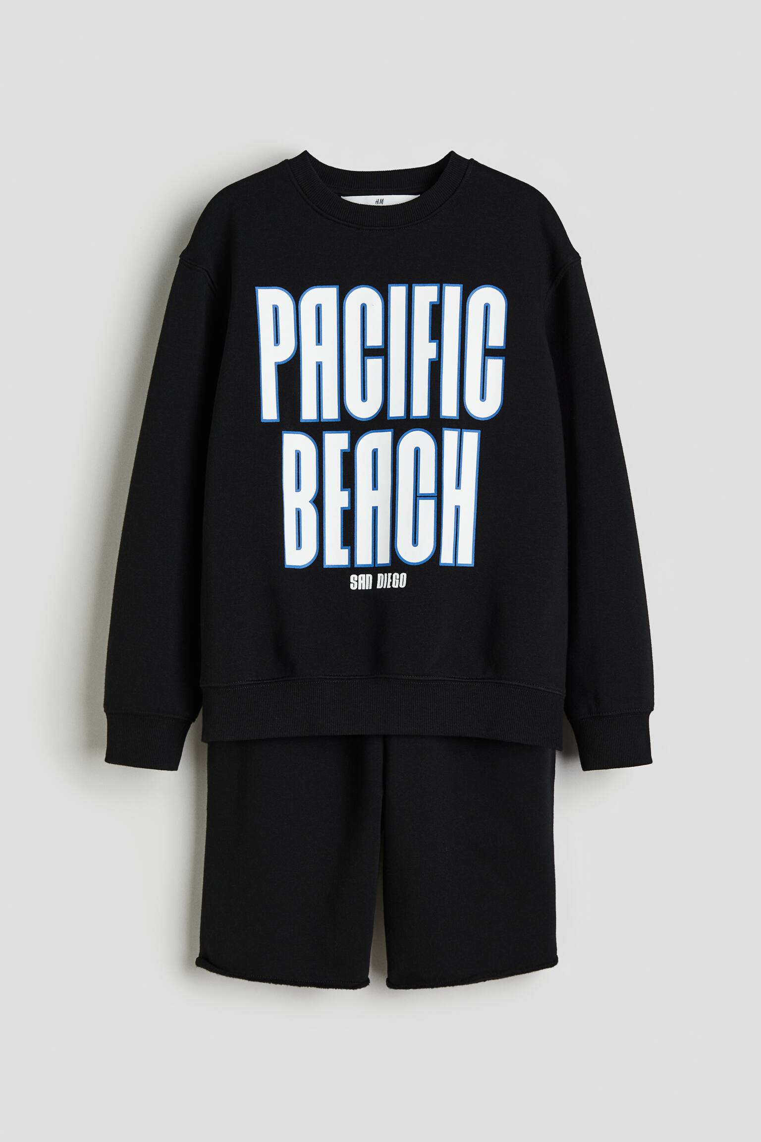 2-piece sweatshirt set - Black/Pacific Beach - 1