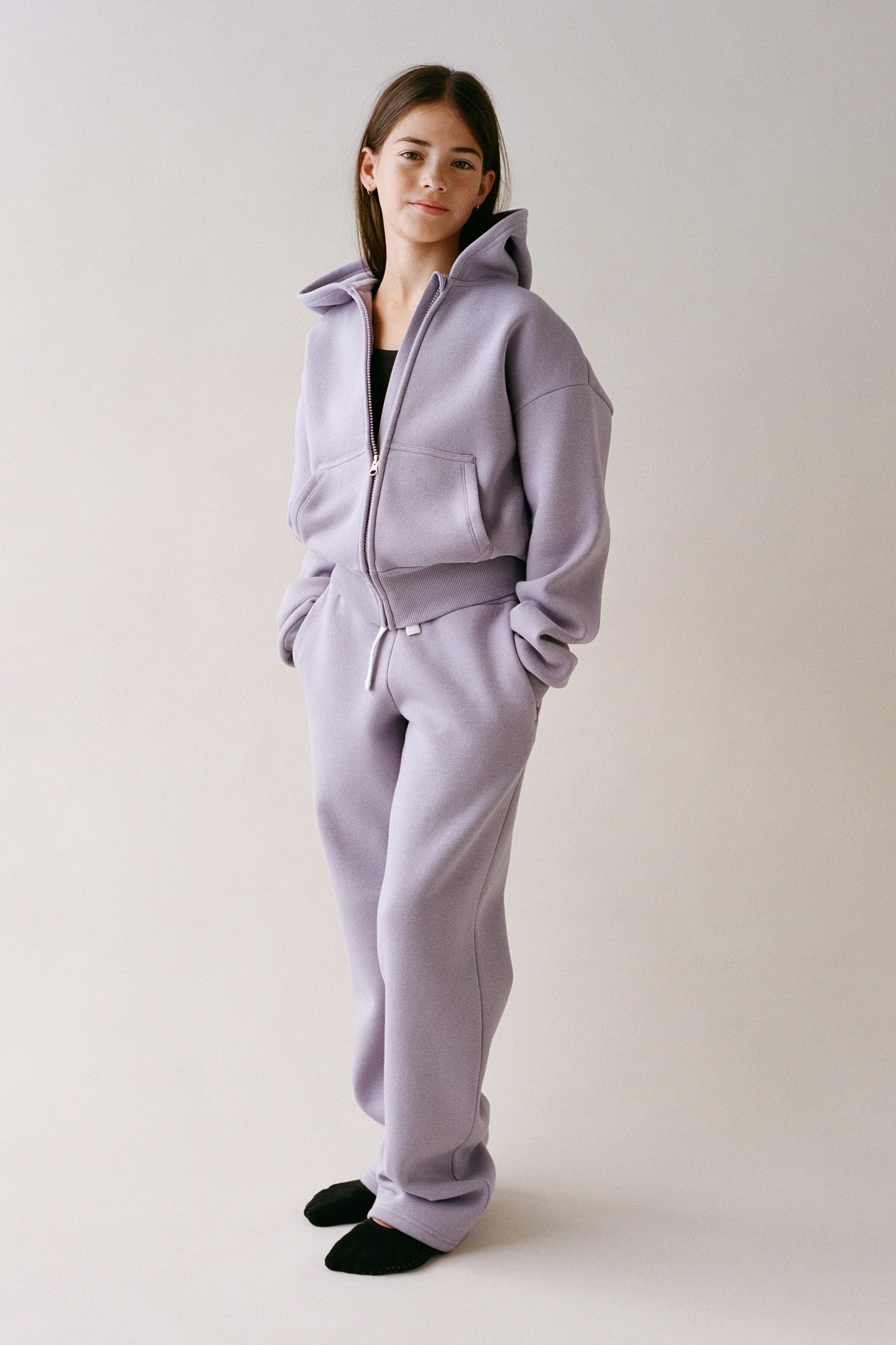 Loose-Fit Wide-Leg Sports Joggers